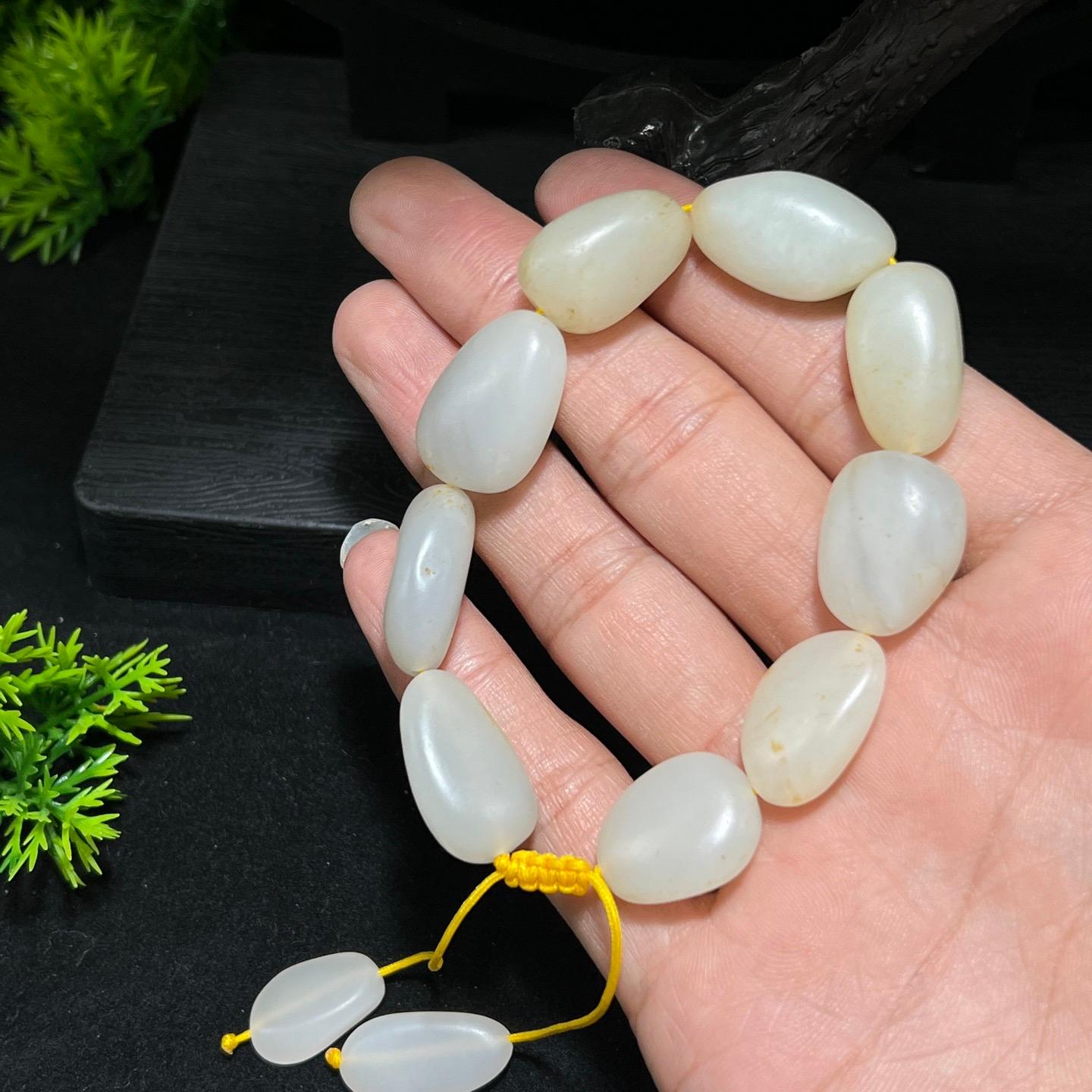 和田玉白玉手串（yc712918）