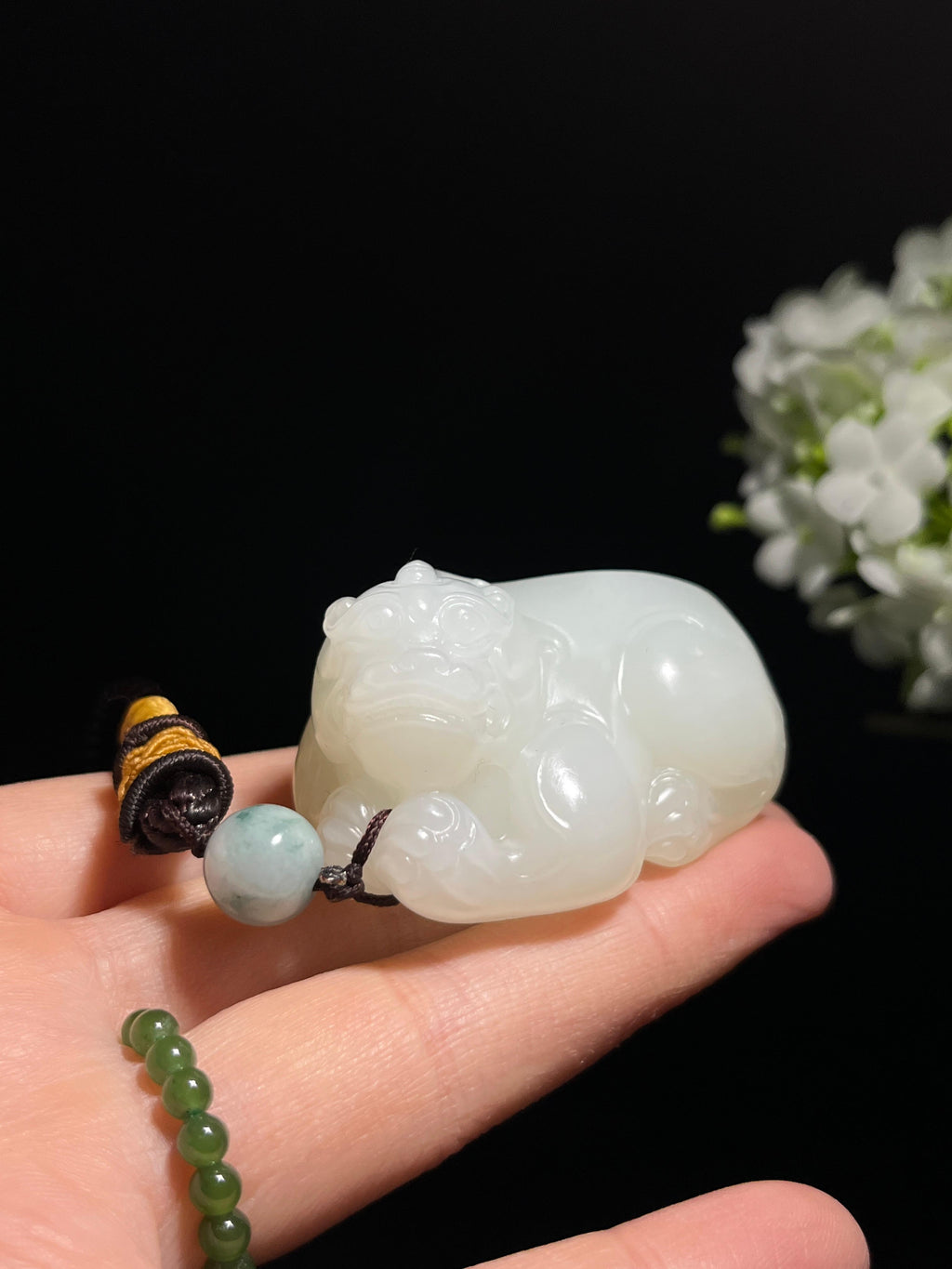 和田玉貔貅把件 / 吊坠（yc258307）