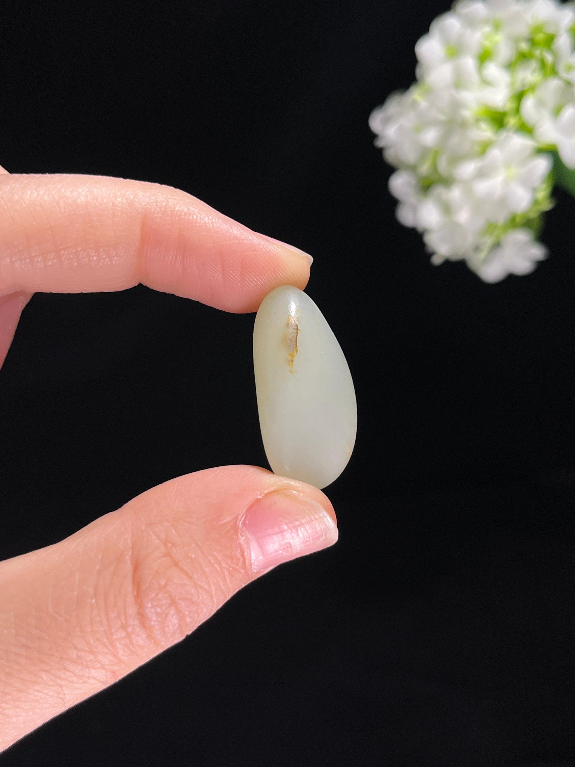 新疆和田玉光白籽料原石（yc255367）