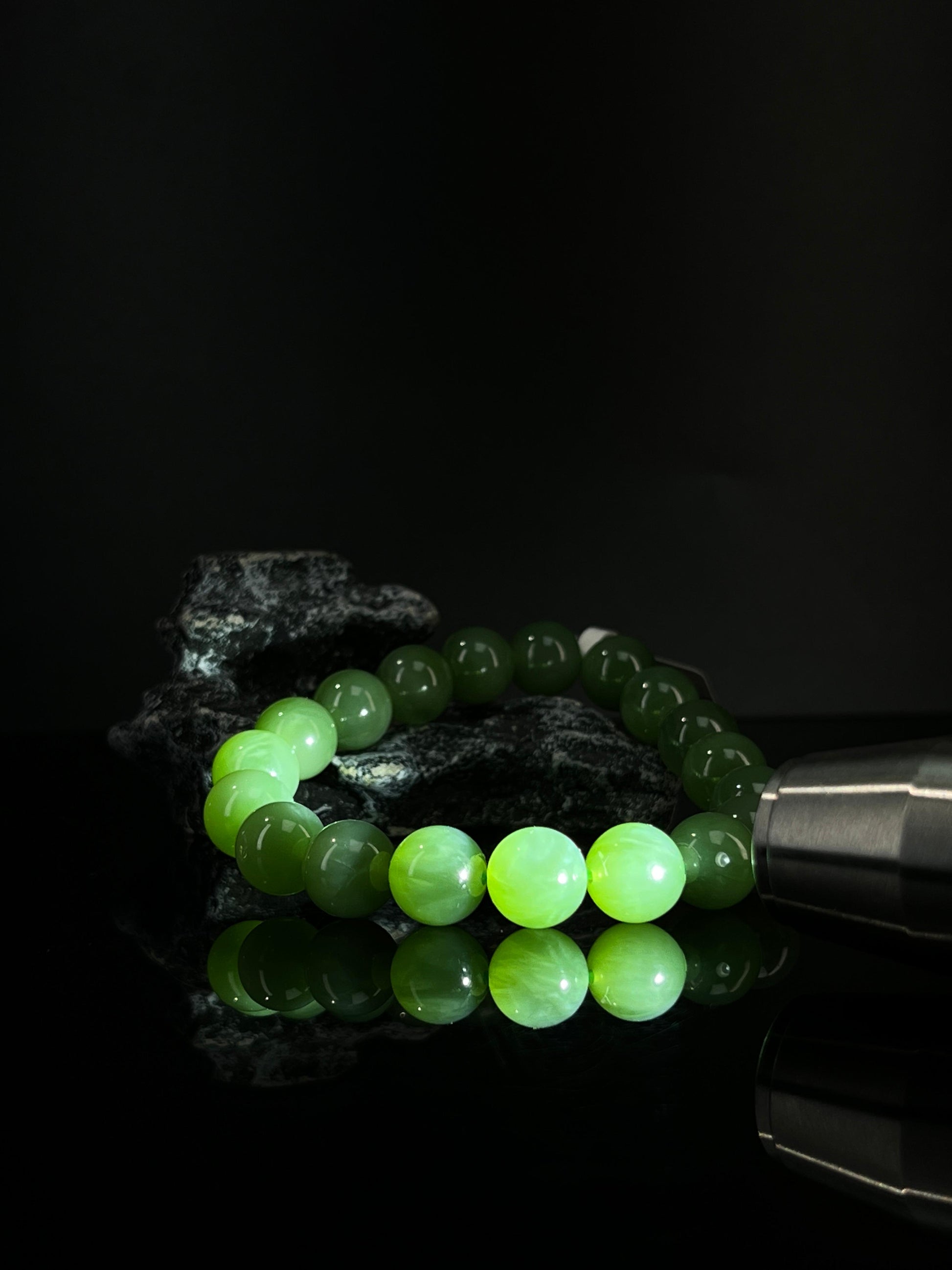 天然和田玉碧玉手串1（yc240915）