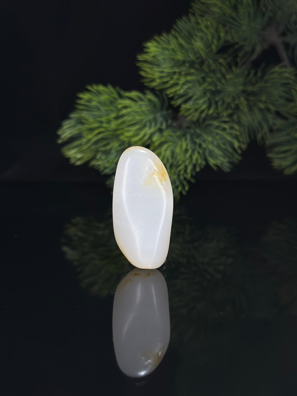 新疆和田玉精品白玉洒金品挂件籽（yc536841）