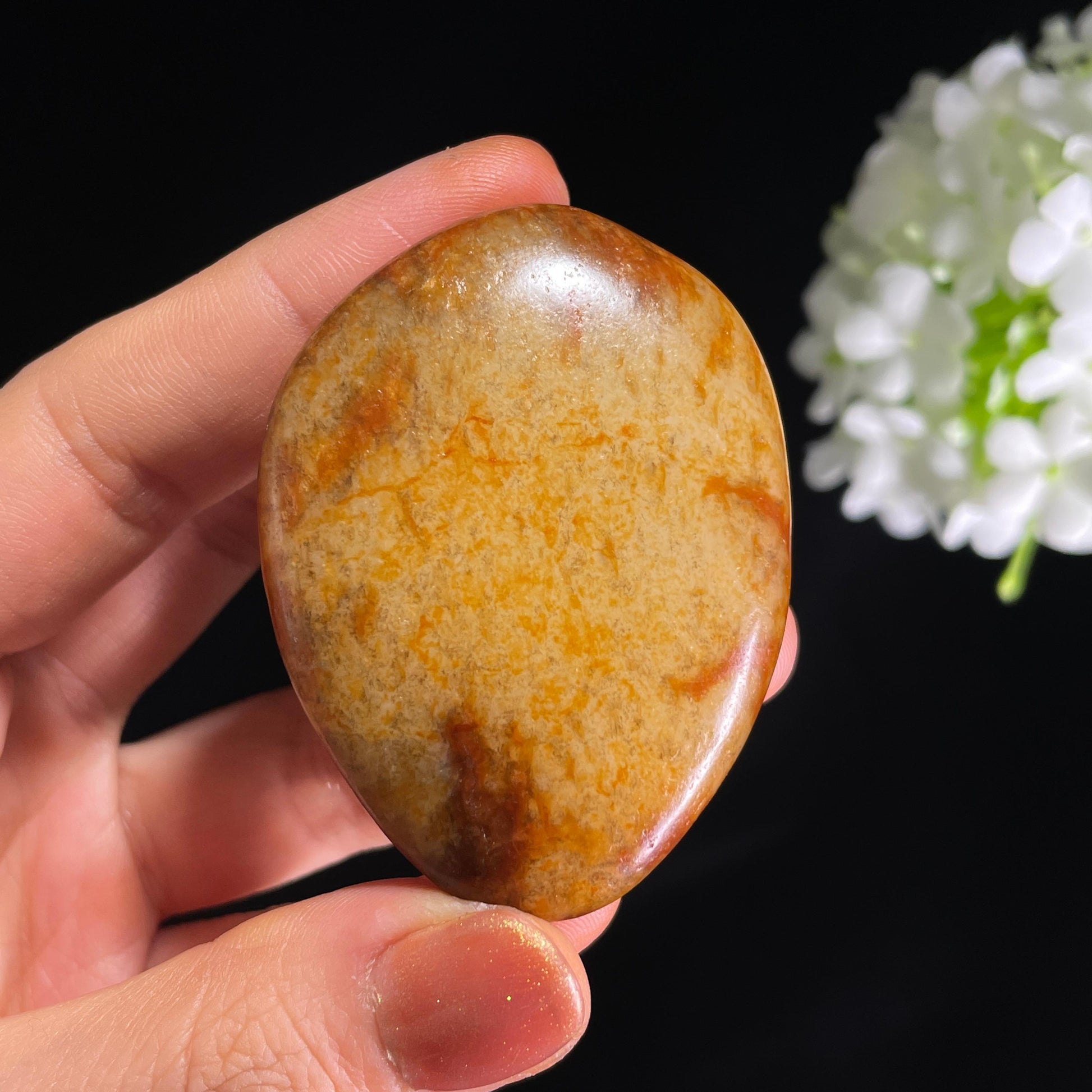 和田玉白玉“烬林凝晓”秋梨皮红皮籽料（yc385552）