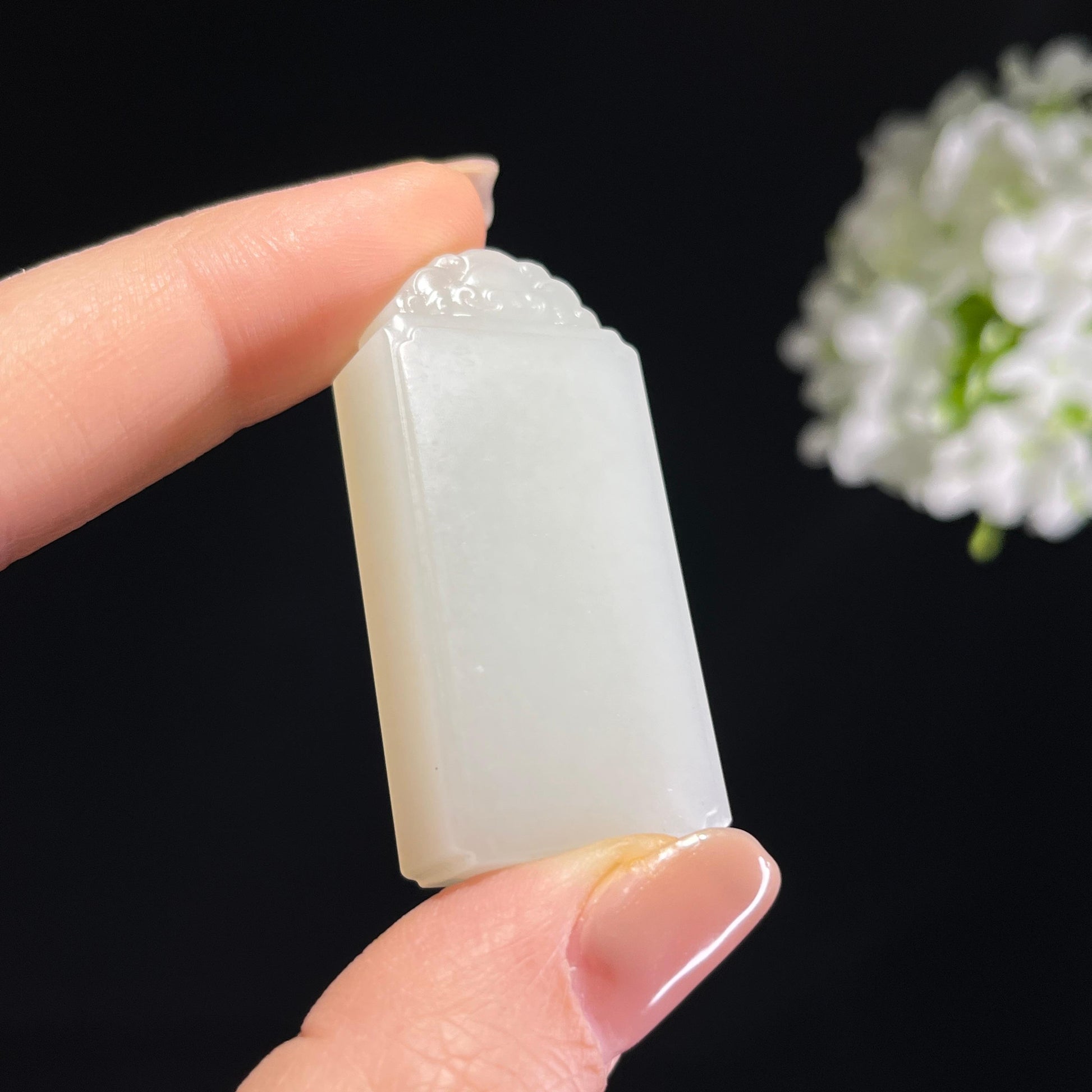 和田玉白玉籽料无事牌（yc372663）