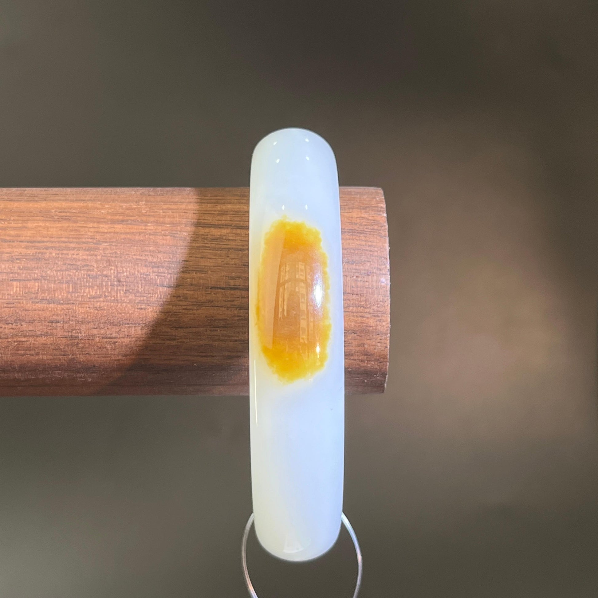和田玉羊脂玉且末糖白手镯（yc206720）