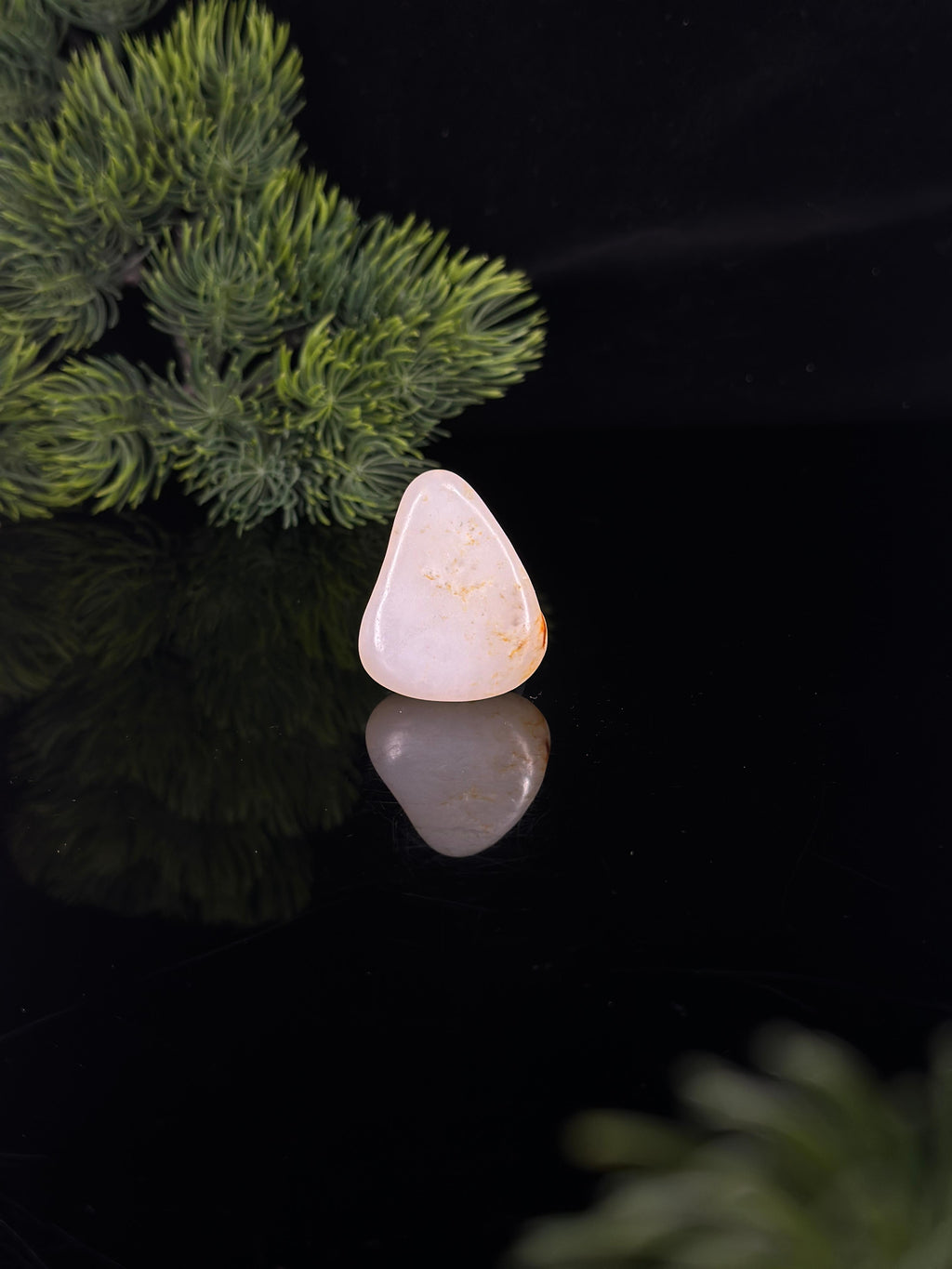 新疆和田玉白玉洒金皮精品挂件籽（yc472259）