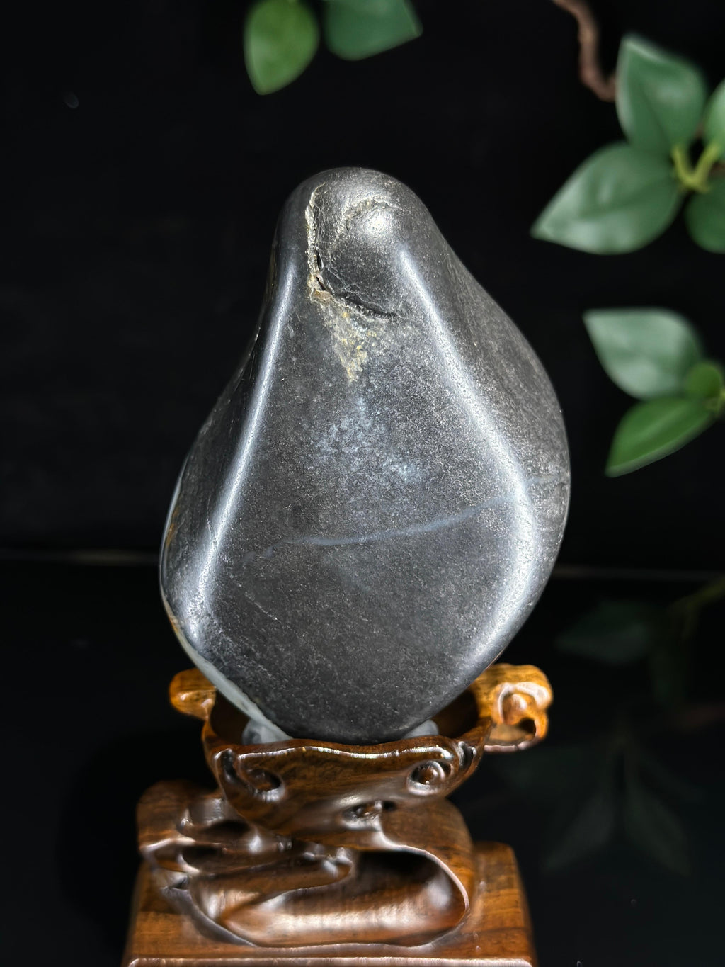 新疆和田玉青花洒金皮籽料摆件（yc749276）