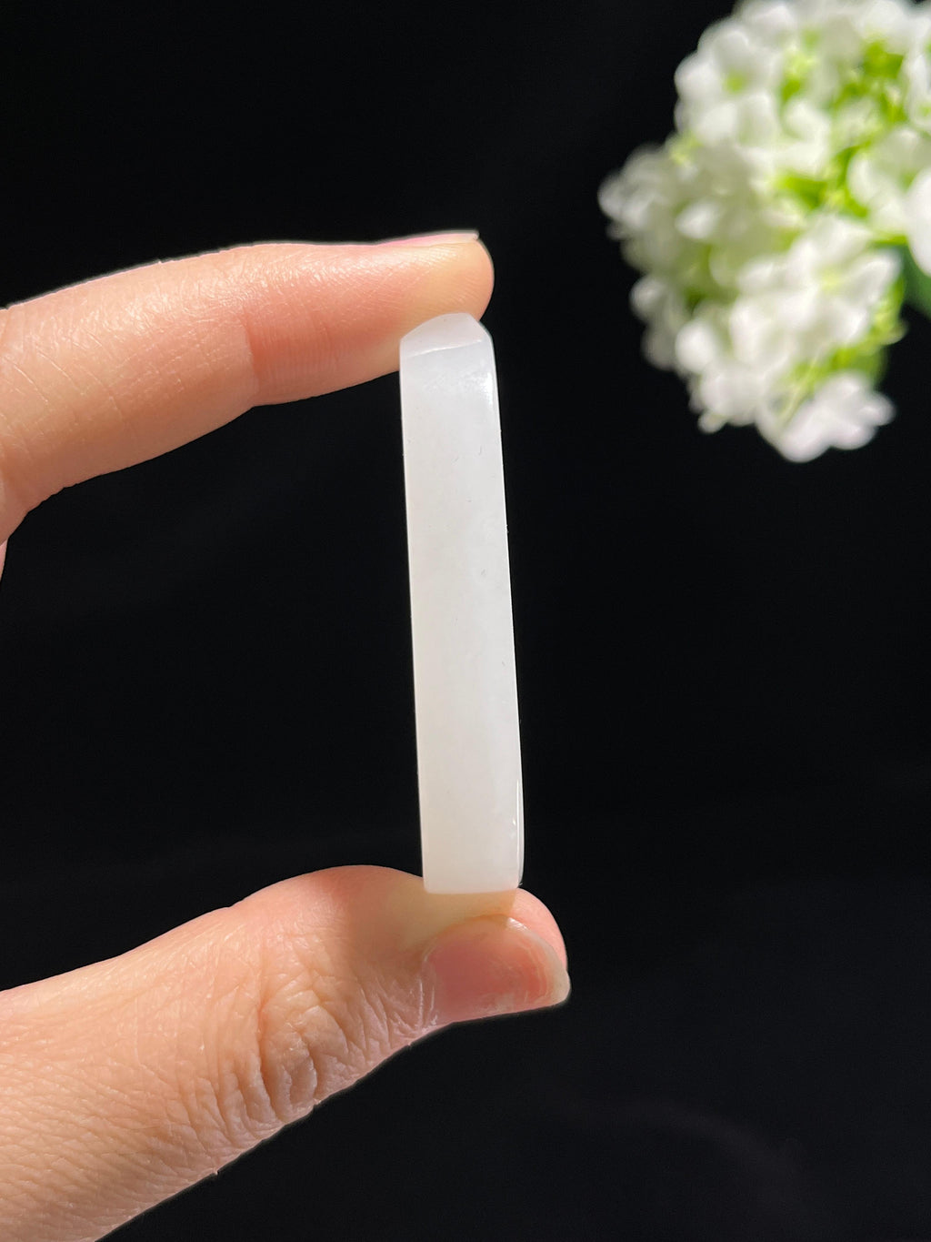 和田玉白玉随形无事牌（yc257302）