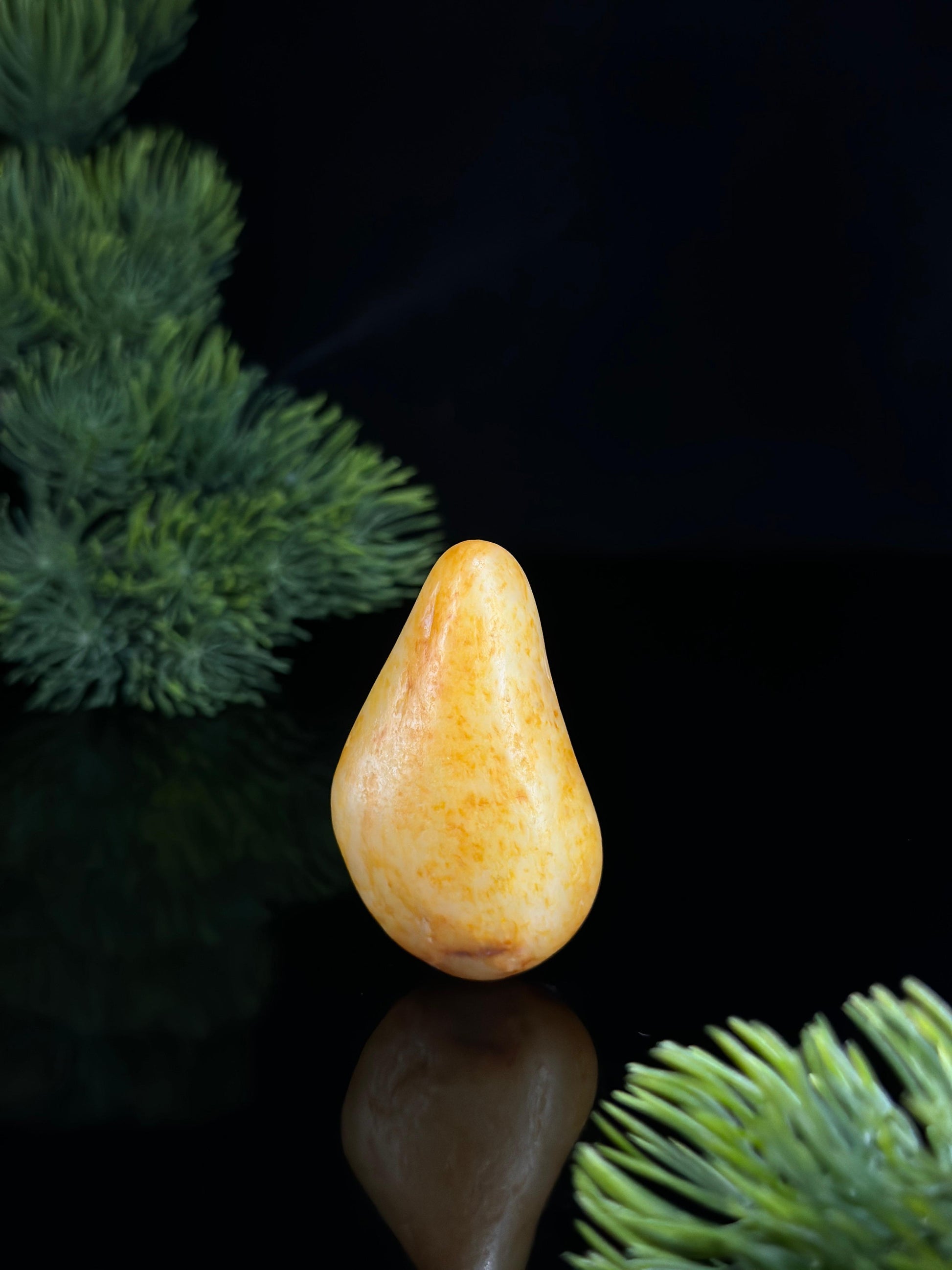 新疆和田玉白玉通体洒金皮精品挂件籽（yc478829）
