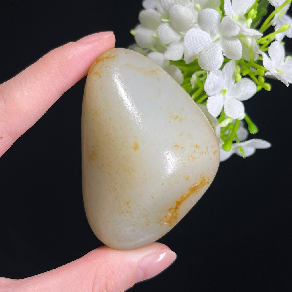 和田玉青白玉洒金皮“秋烟漱石”籽料（yc305594）