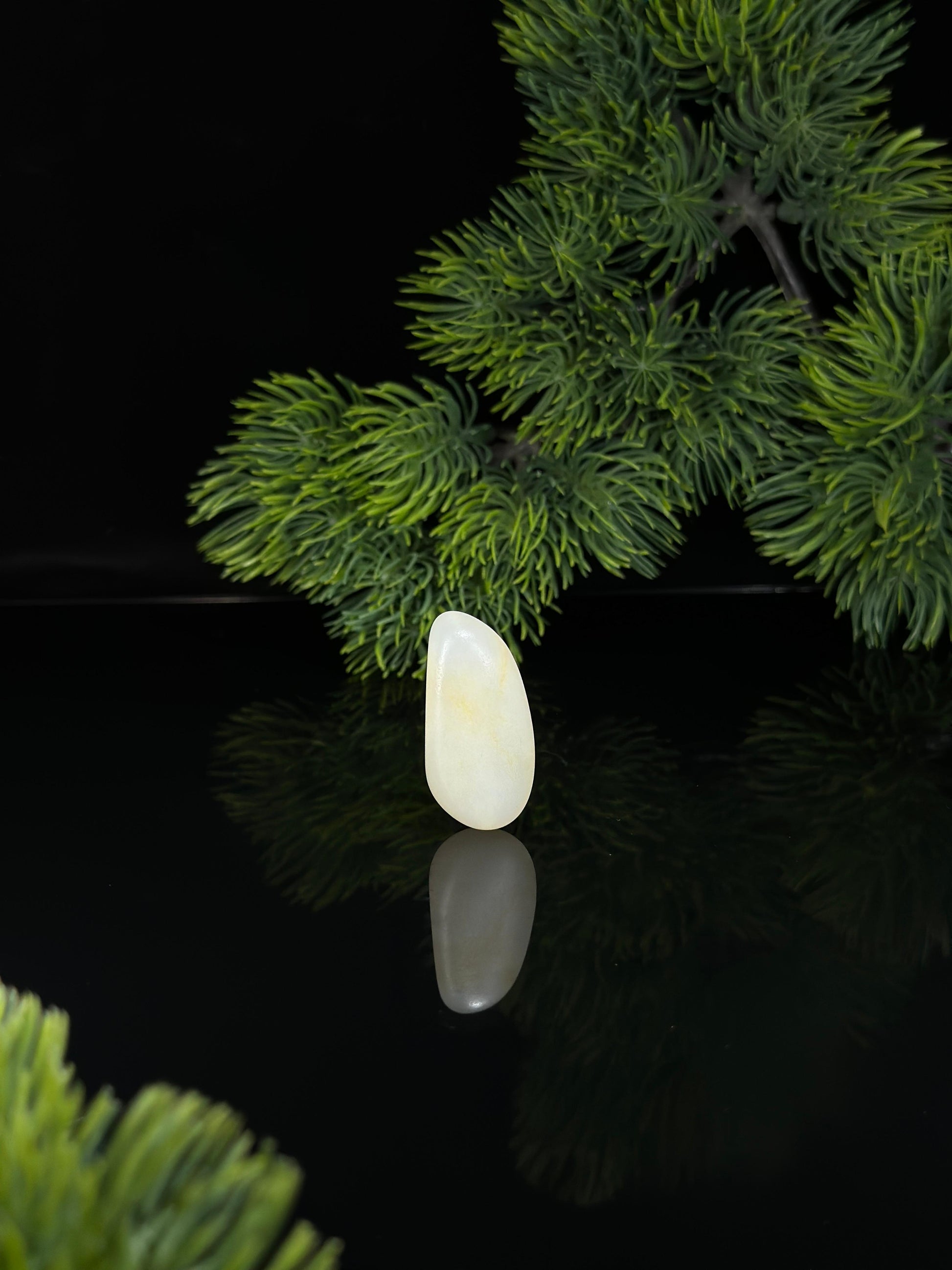 新疆和田玉白玉淡洒金皮精品小籽（yc505032）