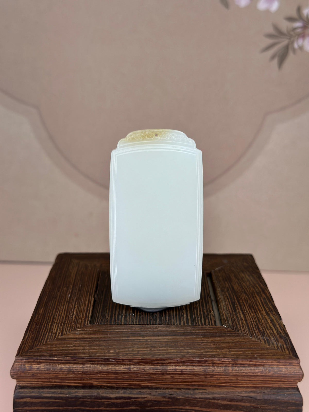 精品和田玉糖白平安无事牌（yc749678）