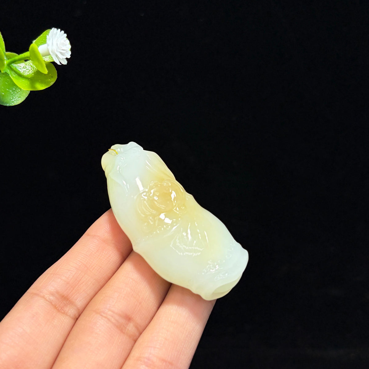 和田山料糖白玉竹节挂件（yc762890）