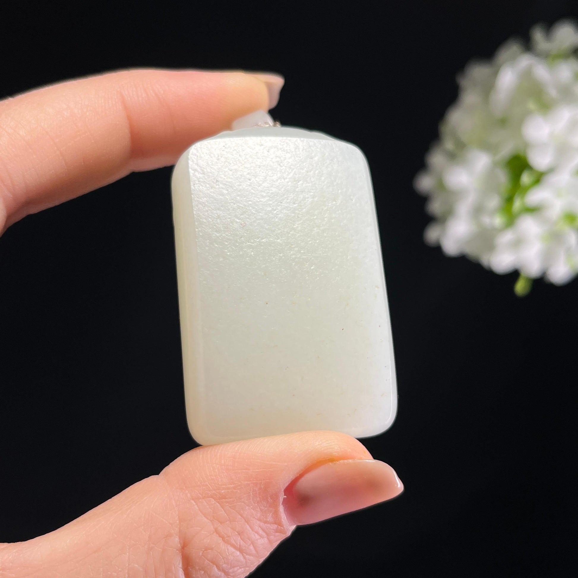 2026.3.31广告流，和田玉白玉籽料无事牌（yc372712）