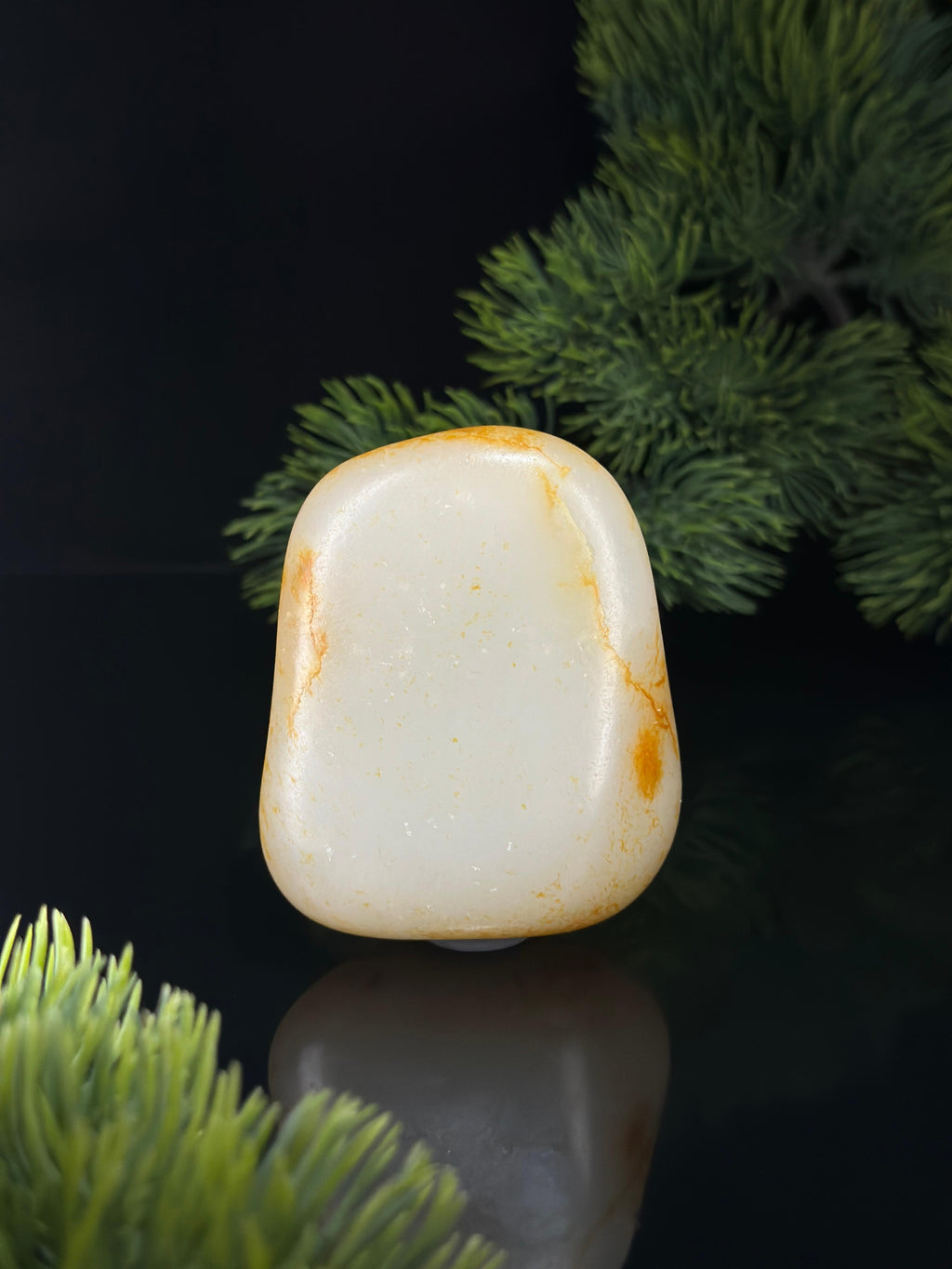 新疆和田玉洒金洒红皮珍品籽料手把件（yc529250）