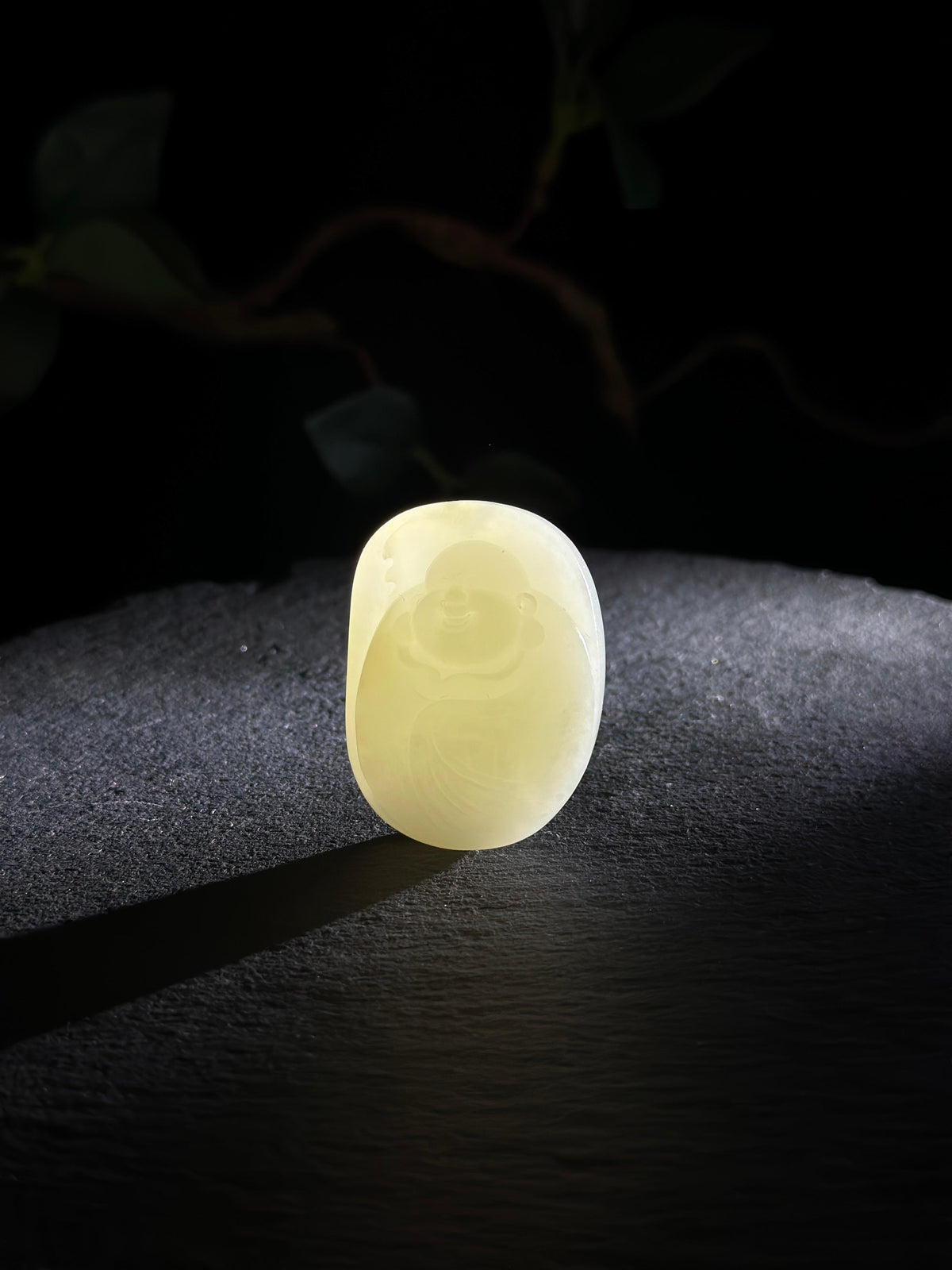 和田玉.籽料白玉弥勒挂件（yc777199）