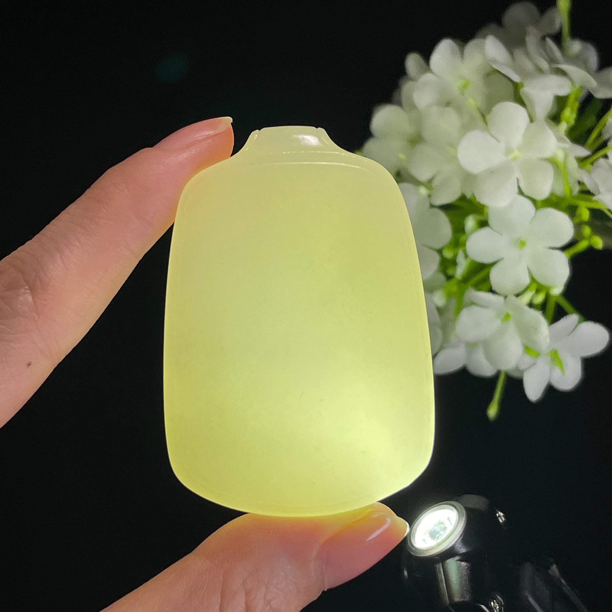 和田玉籽料白玉“润形素安无事牌” （留皮）（yc325528）