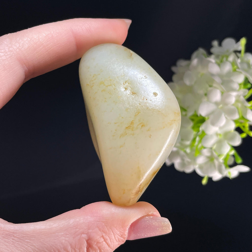 和田玉白玉“杏痕沾雨”洒金皮籽料（yc357700）