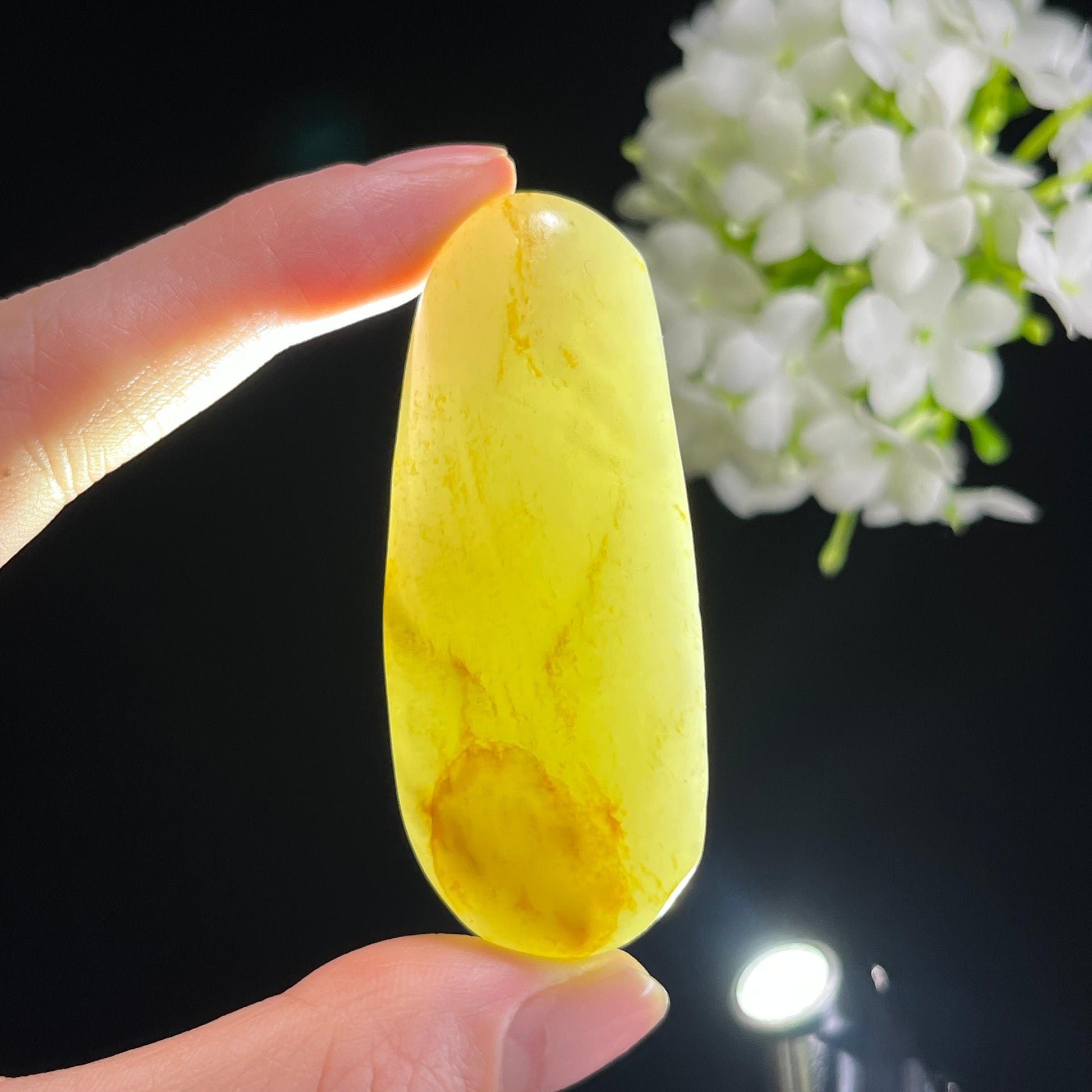 和田玉青白白玉洒金洒红皮“霞姿月韵”籽料（yc302877）