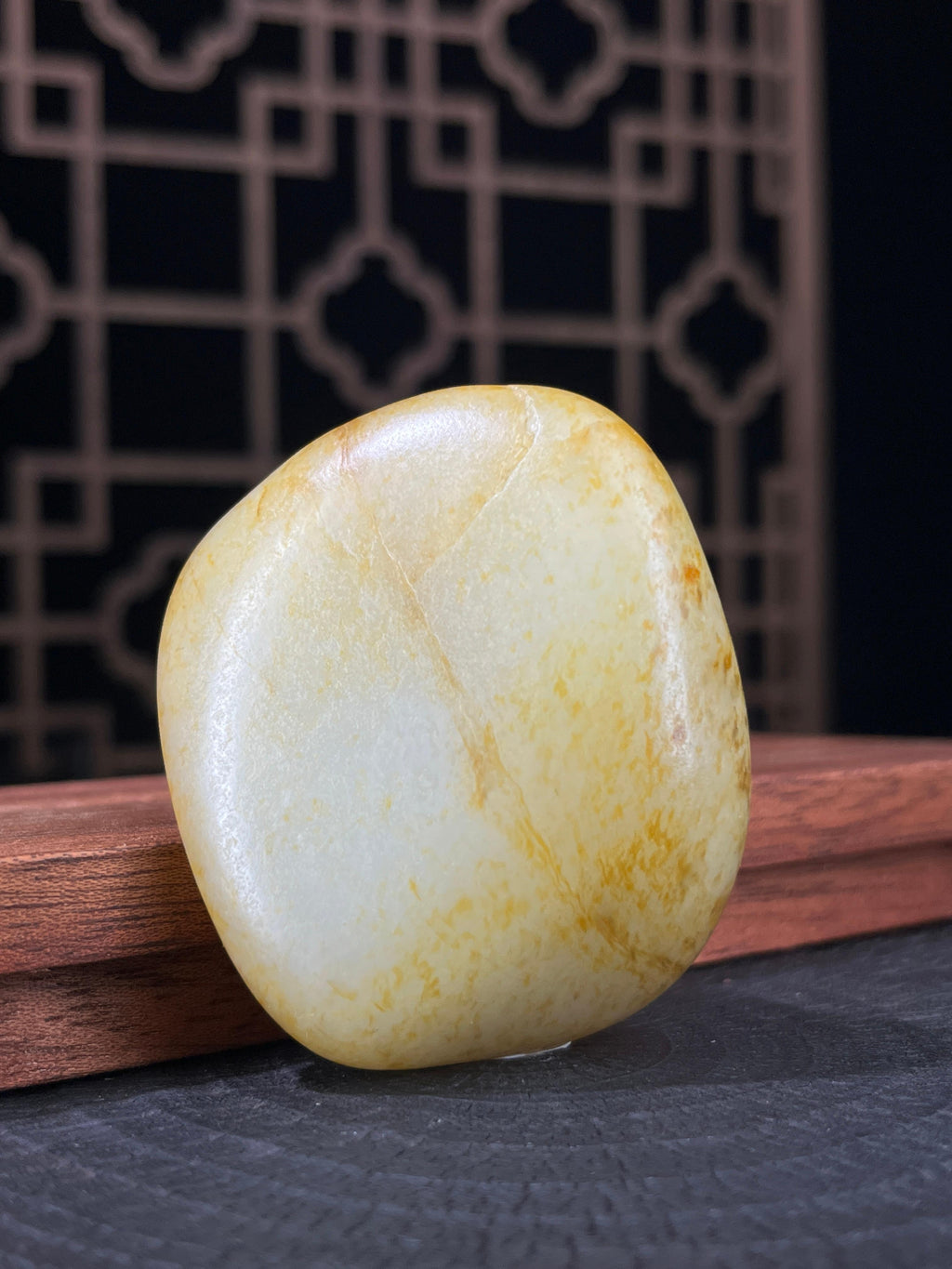 新疆和田玉白玉籽料原石洒金皮挂件7（yc233968）