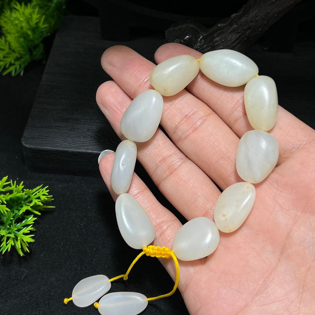 和田玉白玉手串（yc712913）