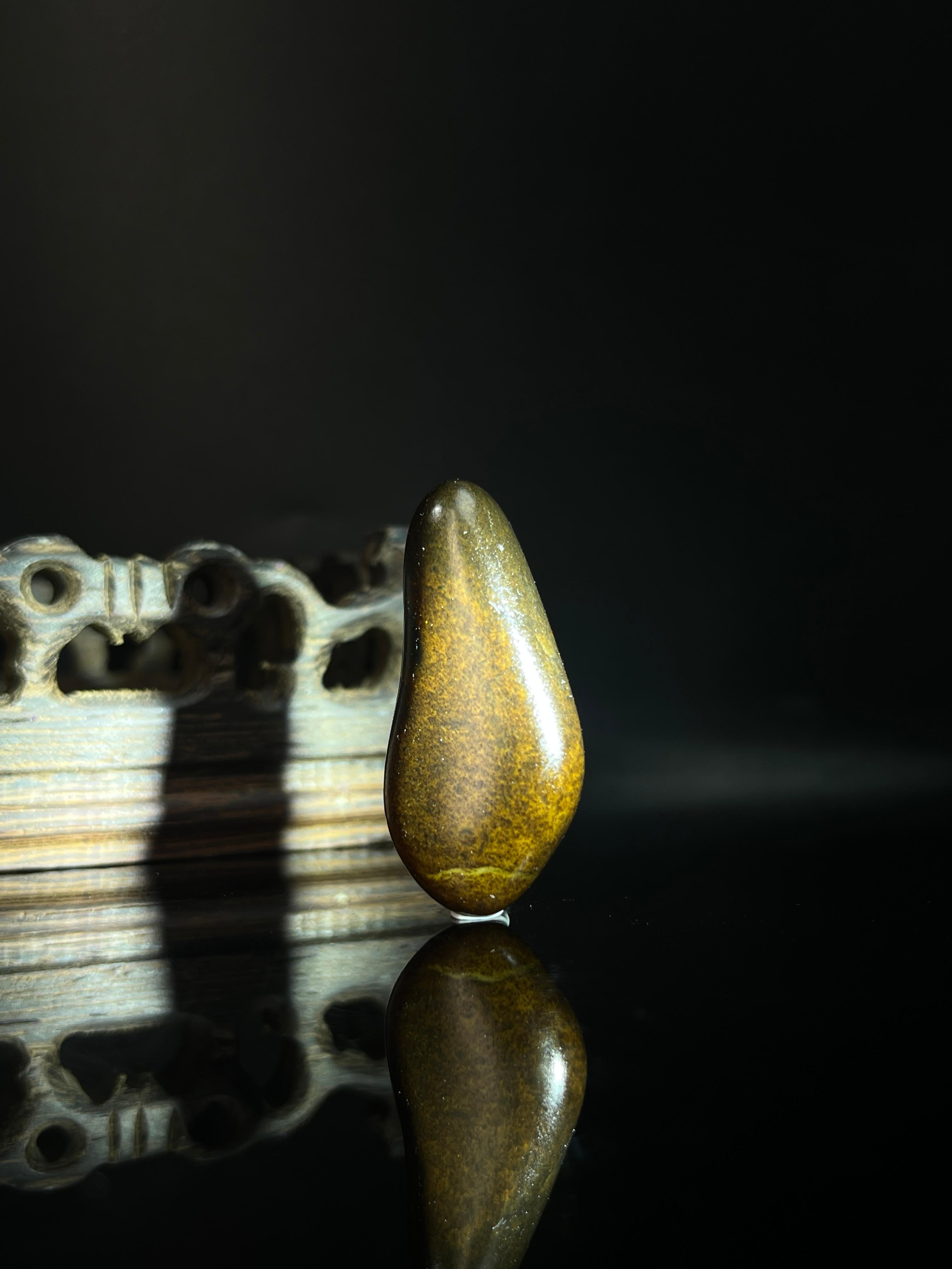 新疆 和田玉 原石 沁色自然 玉佩 新疆和田玉沁色皮籽料原石手链2（yc223471） – 添福玉器