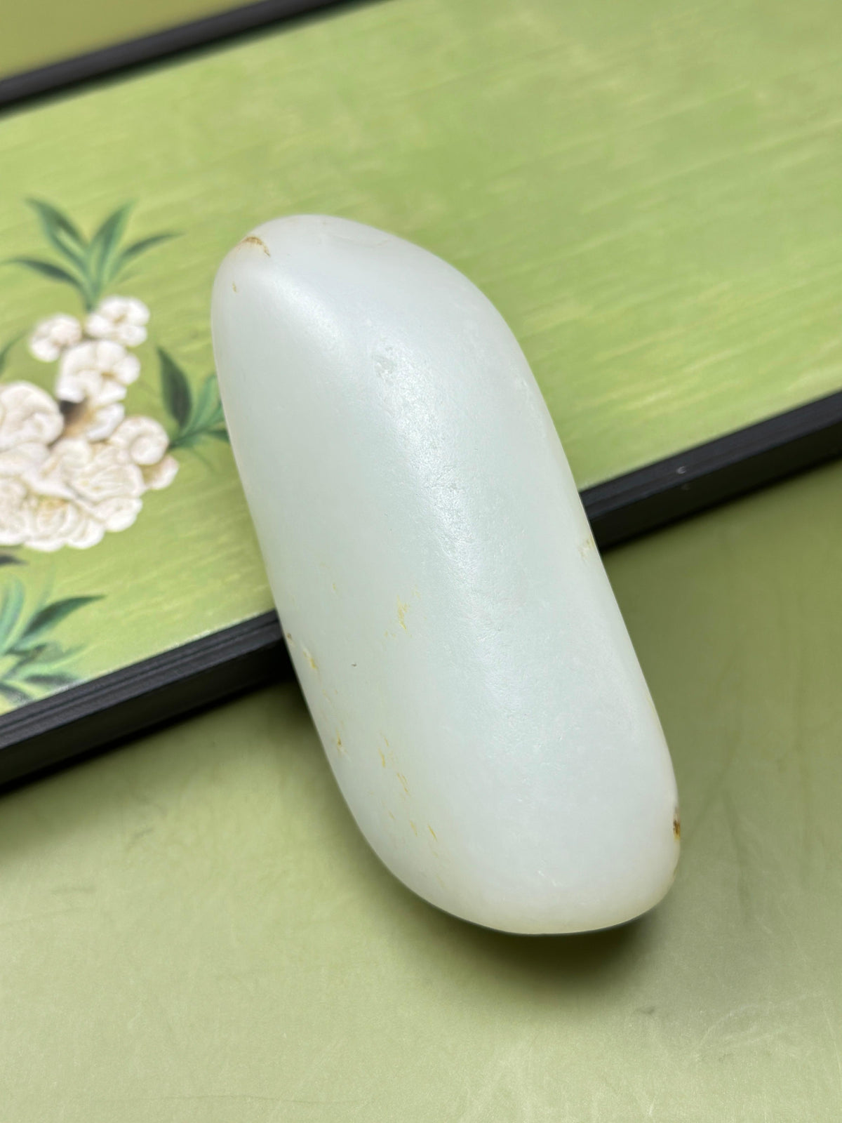 臻品新疆和田玉白玉籽料手把件（yc777165）