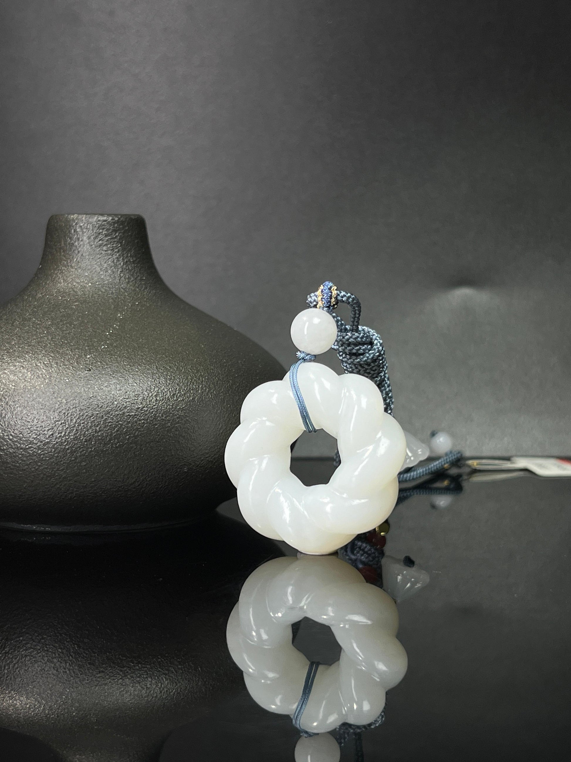 天然和田玉白玉时来运转吊坠1（yc240908）