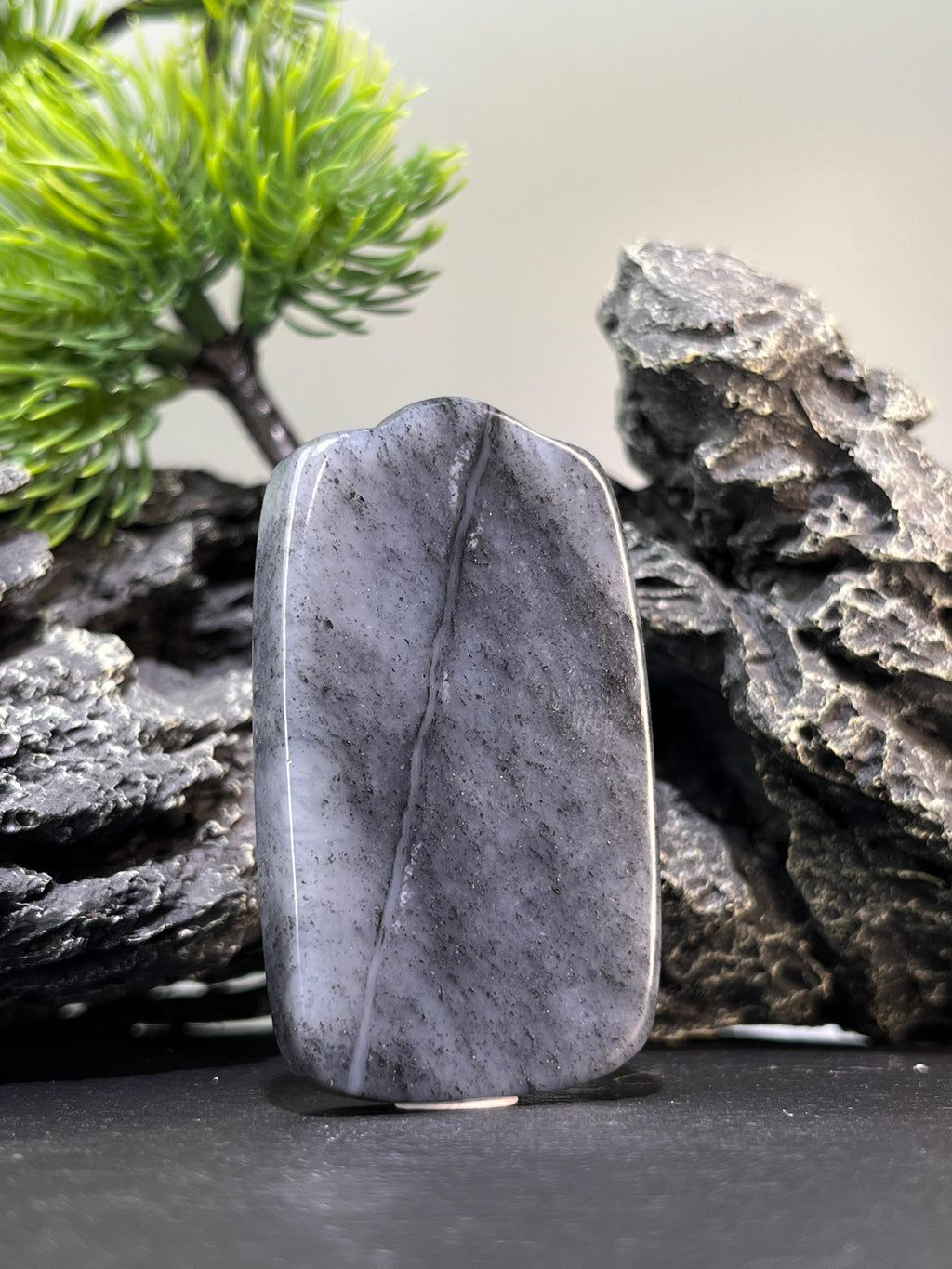 和田玉青花籽料无事牌3（yc228615）