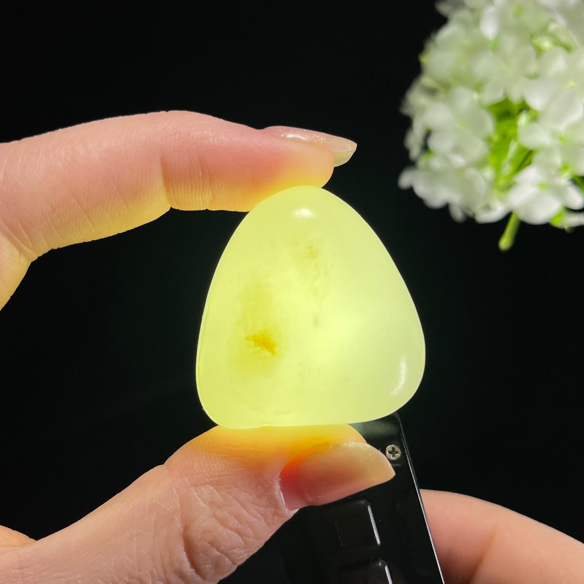 和田玉一级白“一点金云”洒金皮籽料（yc353884）