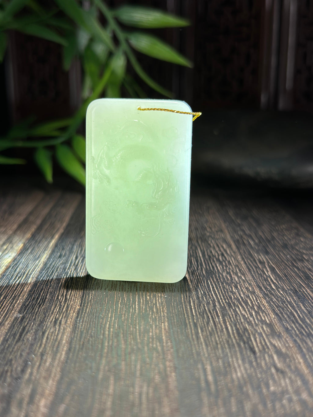 和田玉白玉龙牌（yc702599）