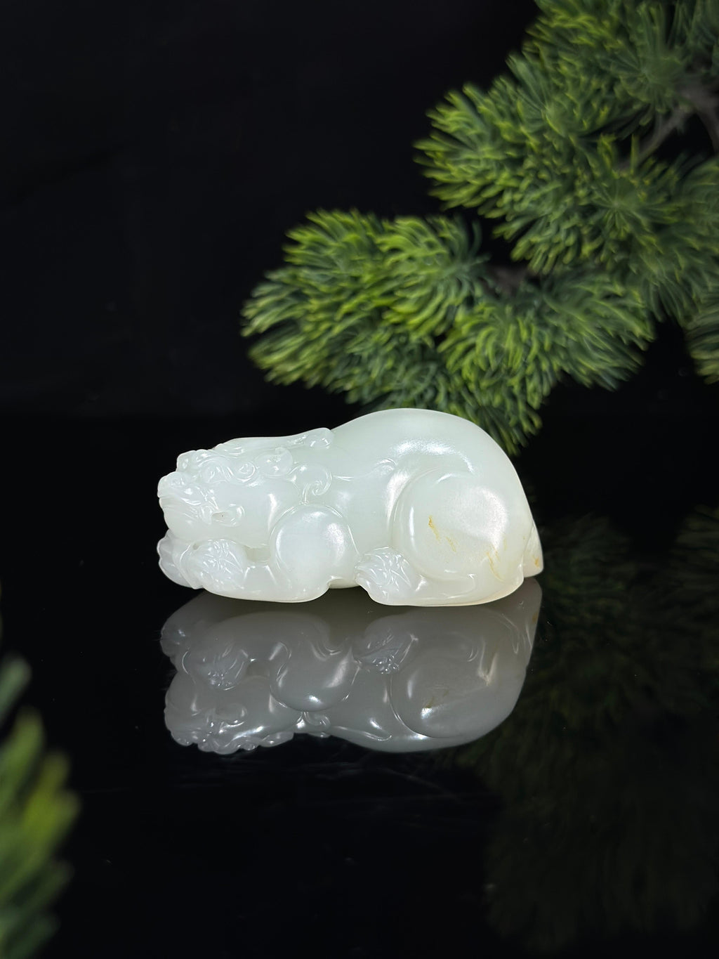 新疆和田玉羊脂白玉洒金皮臻品籽料手把件（yc489682）