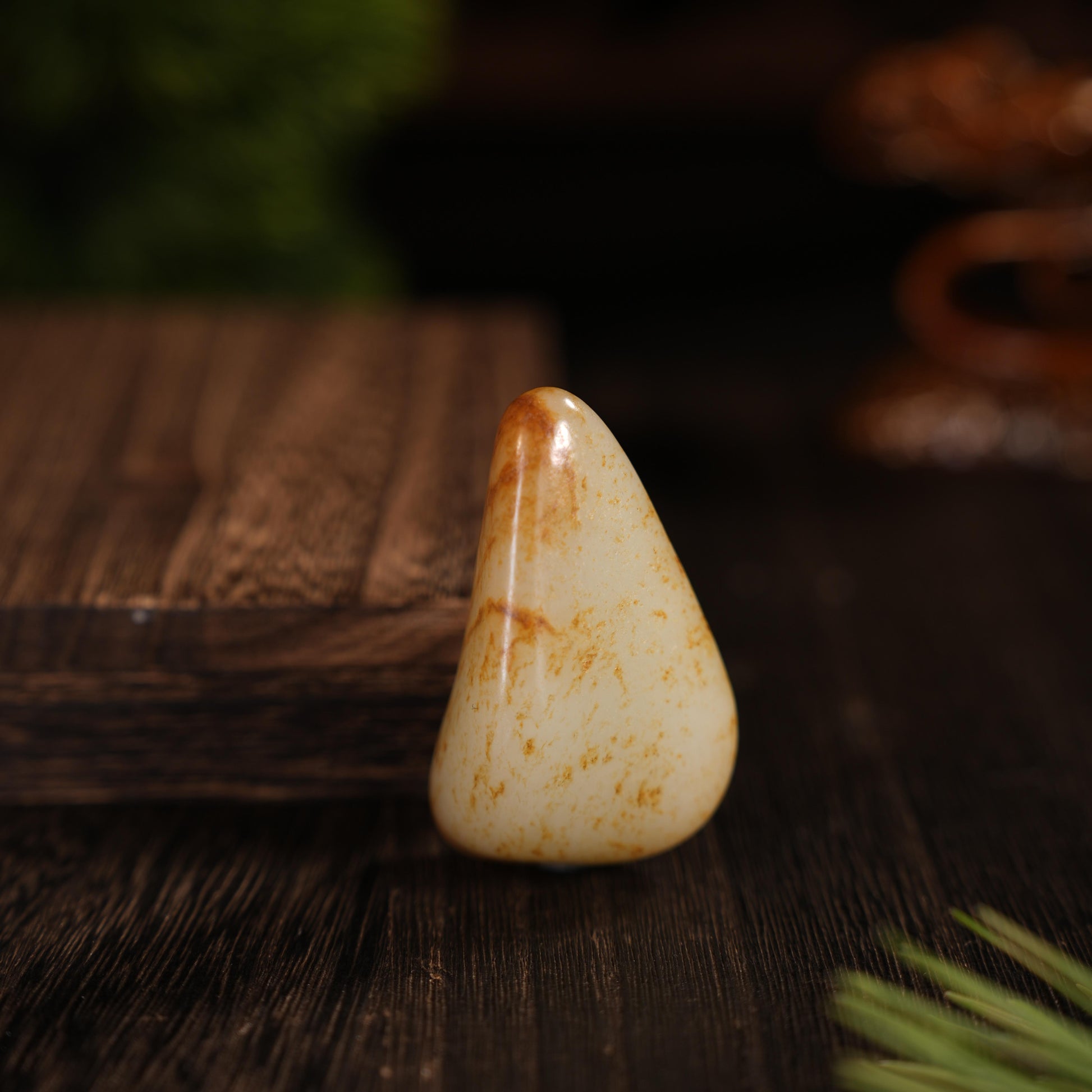 新疆和田玉“秋峰碎金”白玉洒红皮籽料（yc456768）