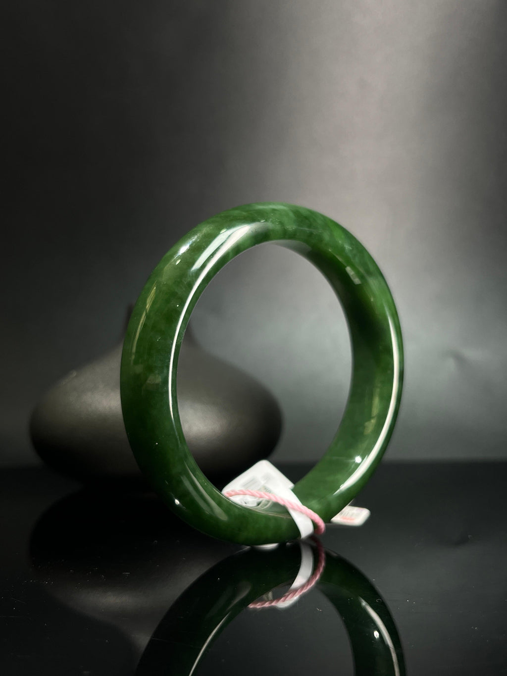 和田玉碧玉手镯（卡60）（yc242059）