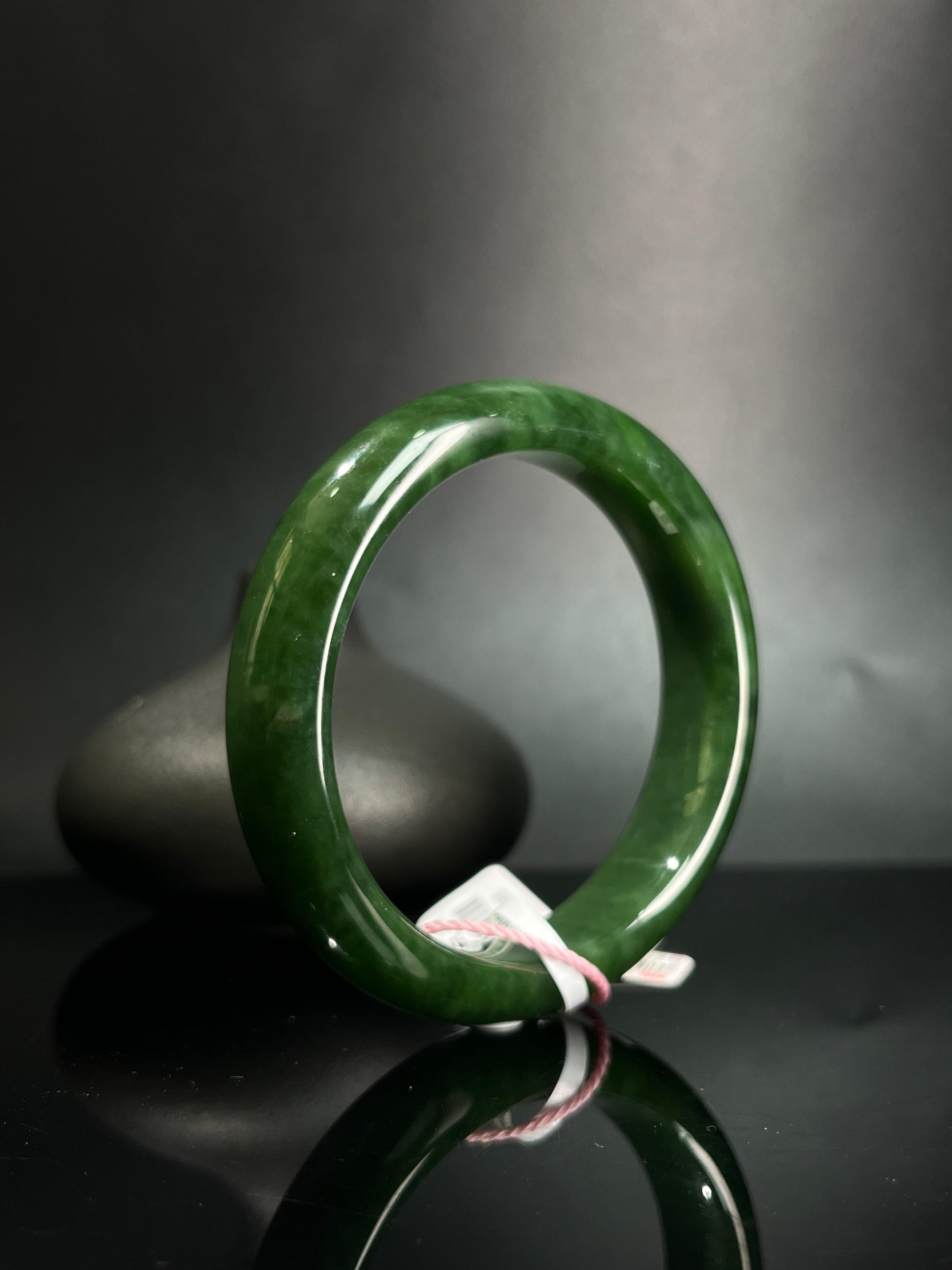 和田玉碧玉手镯（卡60）（yc242059）