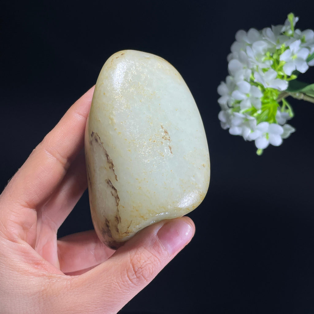和田玉白玉“秋山染霜”秋梨皮籽料（yc324117）