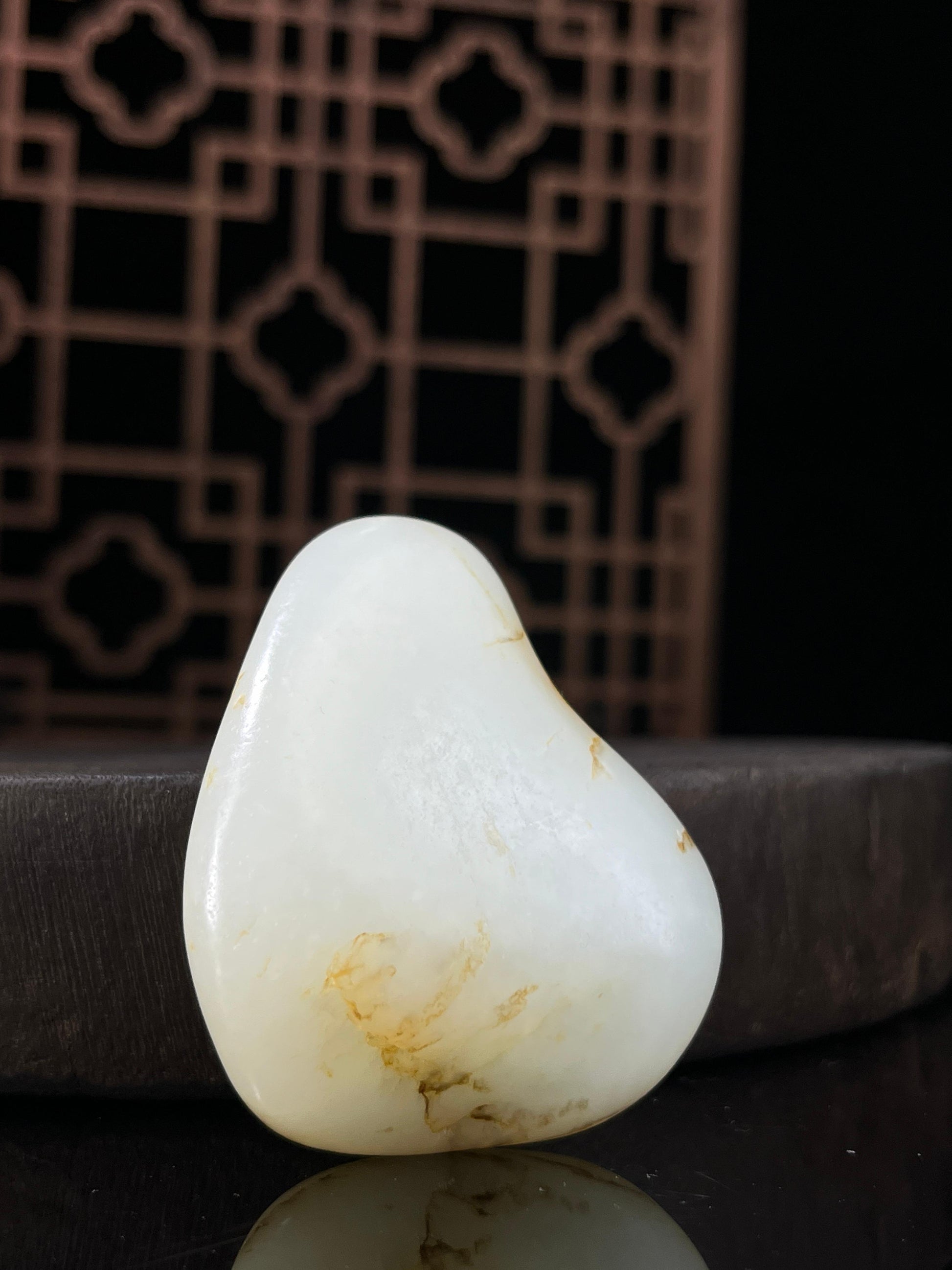 新疆和田玉籽料原石羊脂白玉挂件（yc234087）