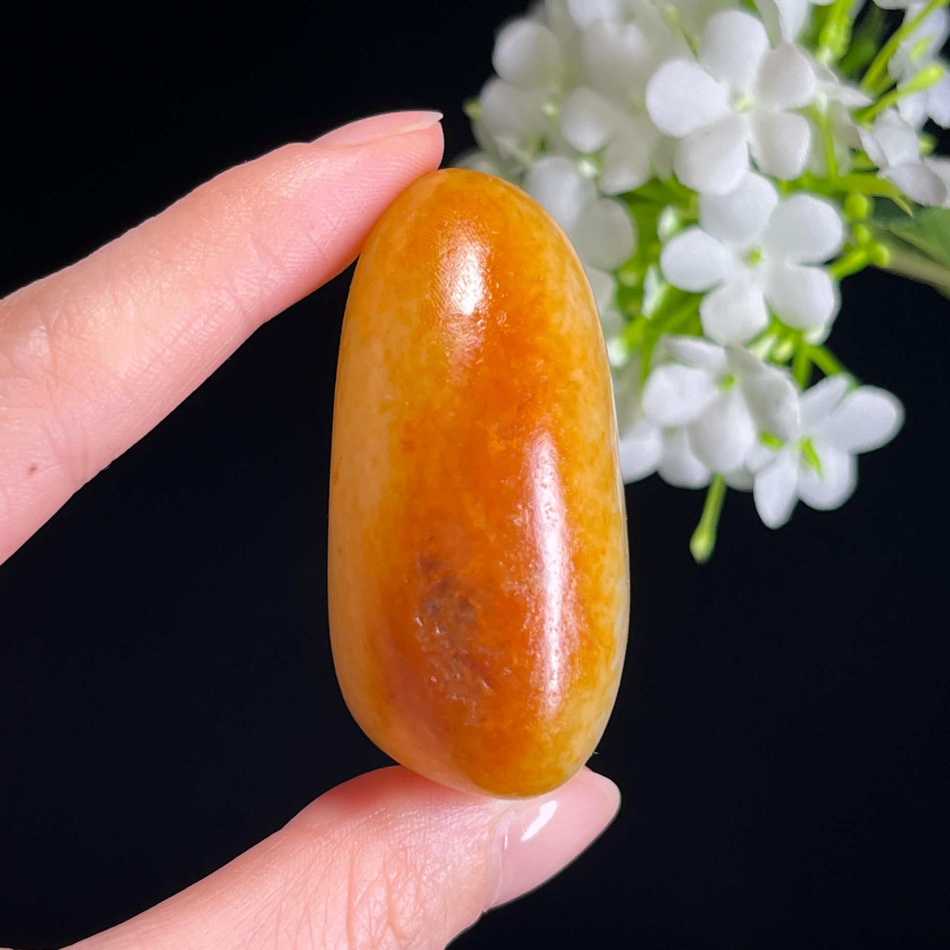 和田玉暖白种“寿桃暖玉”红皮白肉籽料（yc332290）