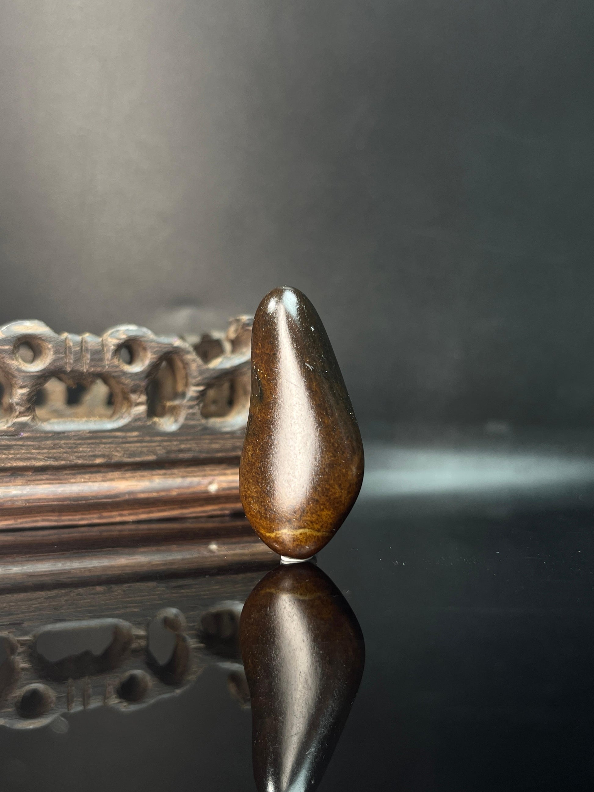 新疆和田玉籽料原石黄沁吊坠（yc236552）