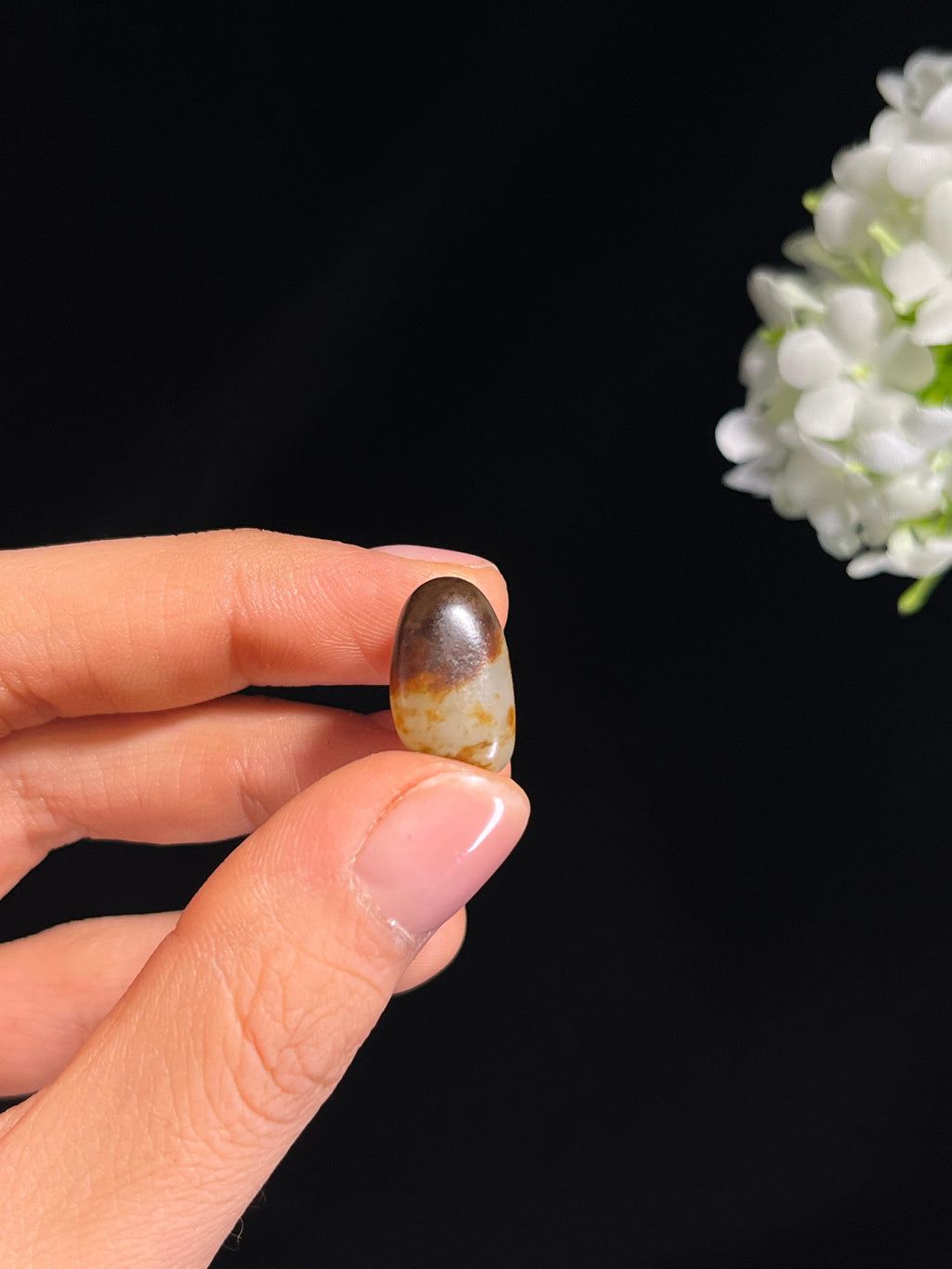 疆天然和田玉白玉籽料原石挂件（yc264032）