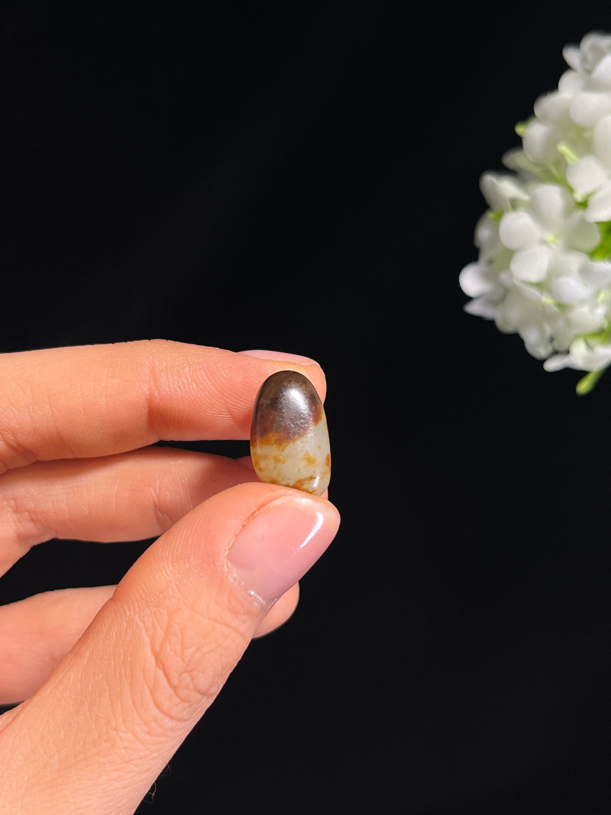 疆天然和田玉白玉籽料原石挂件（yc264032）