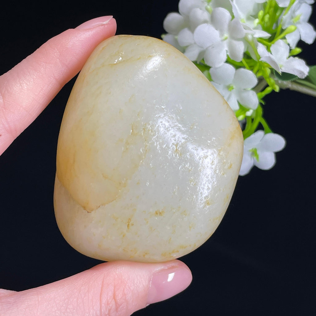 和田玉暖白种“金镂玉衣”洒金皮籽料（yc330380）