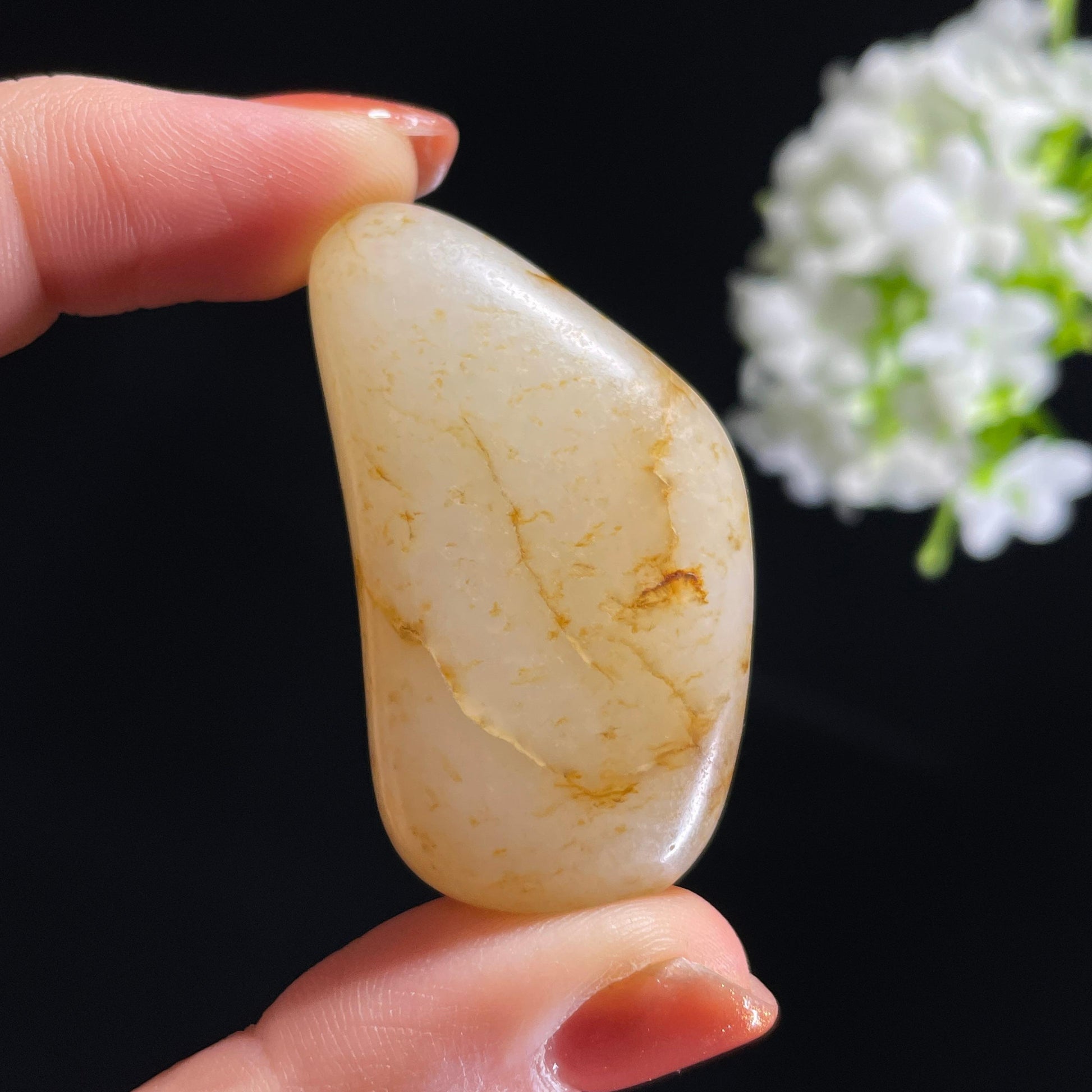 新疆和田玉白玉秋梨洒金皮籽料（yc315910）