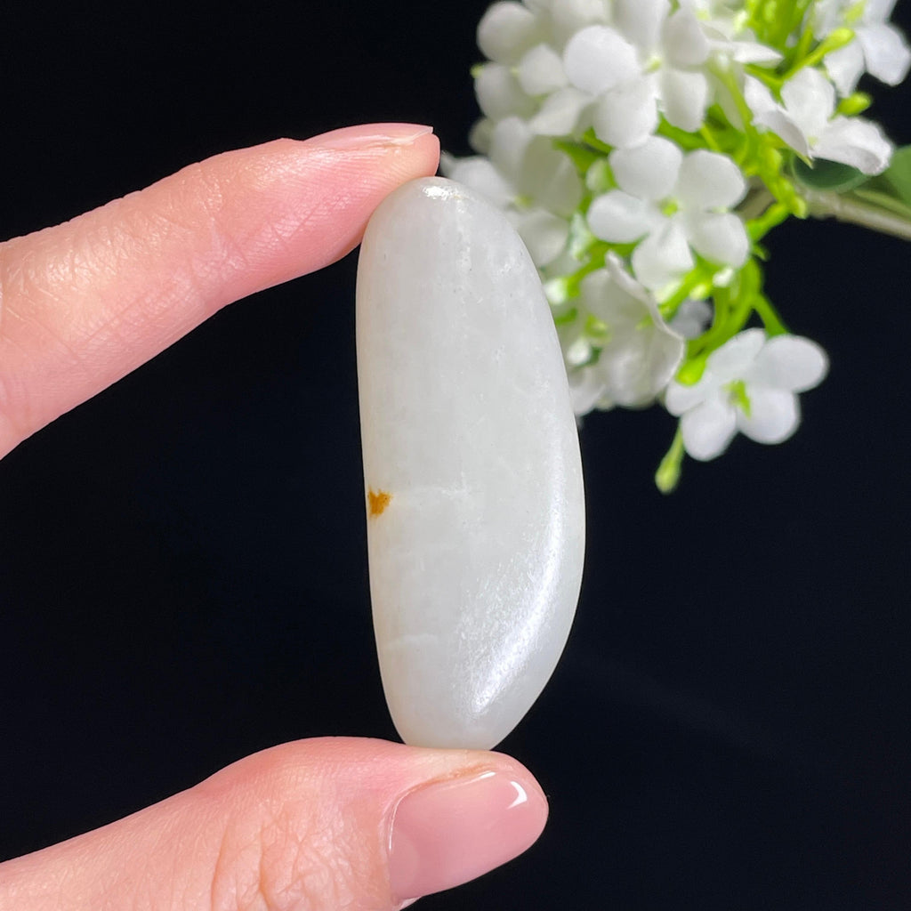 和田玉白玉“晴雪留金”洒金皮籽料（yc316337）