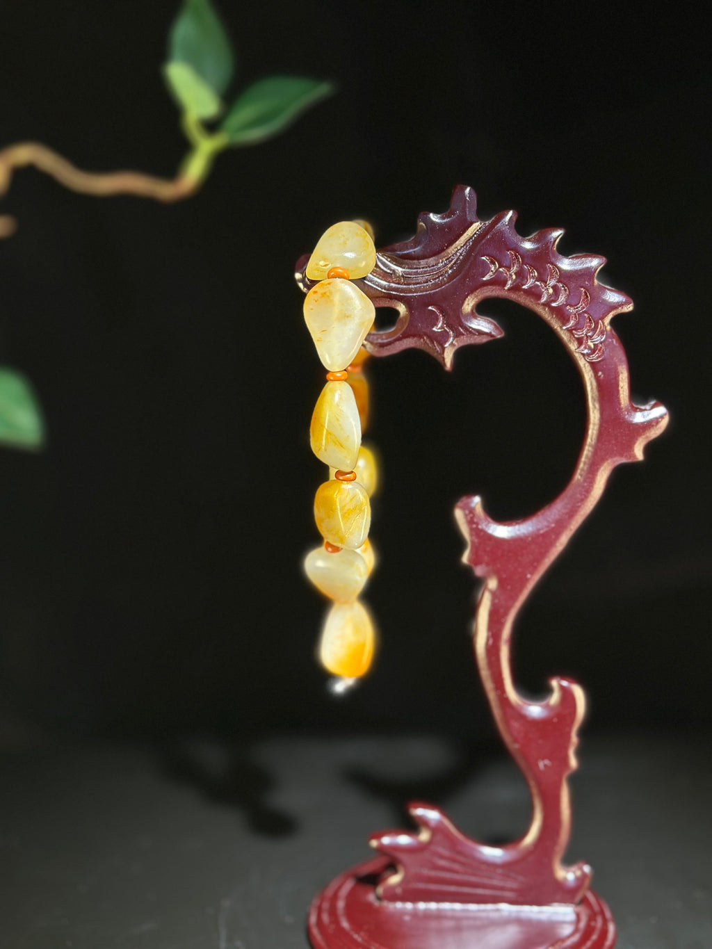 和田玉.籽料黄沁洒金随形手串（11颗）（yc780128）