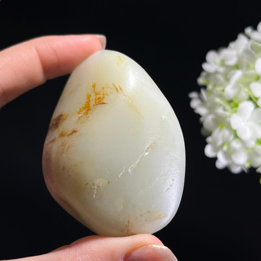 和田玉 “白玉秋梨・天然韵致籽料原石”（yc307360）