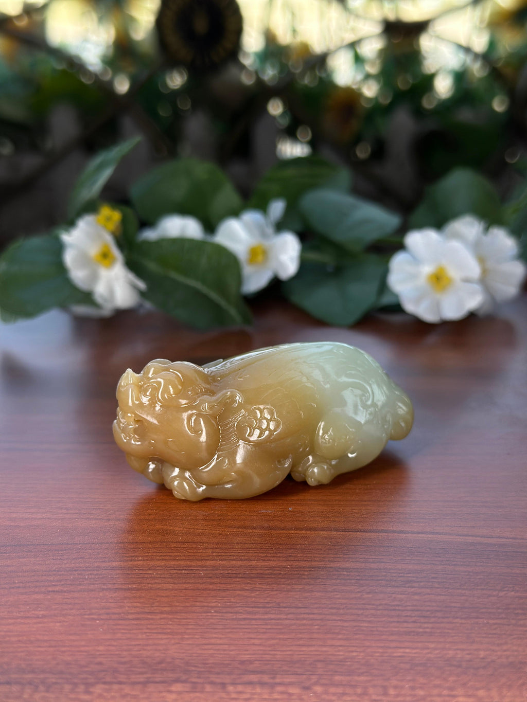 和田玉糖青貔貅挂件（yc707347）
