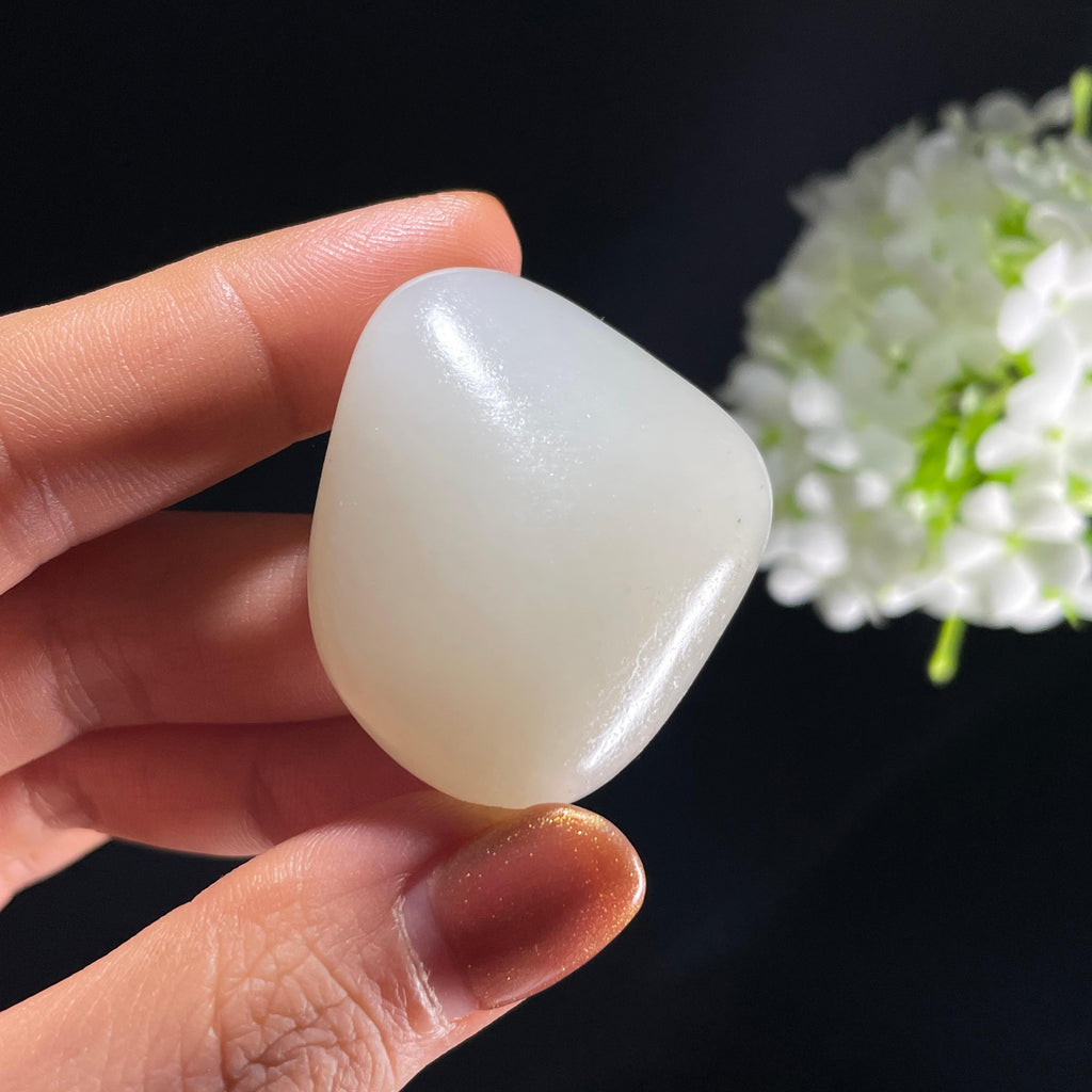 和田玉白玉“雪浪凝痕”光白籽料（yc392637）