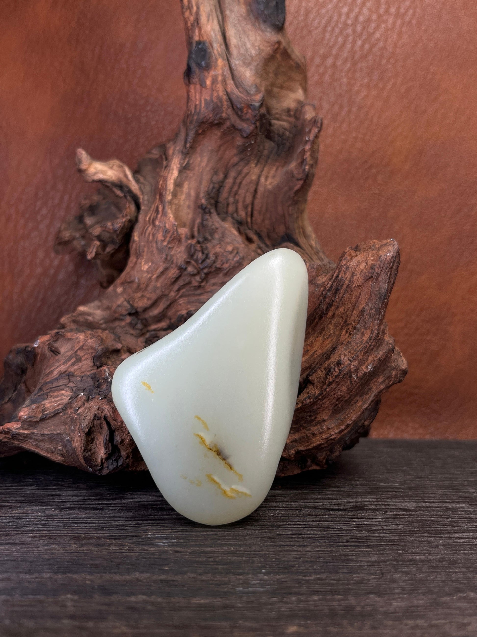 新疆和田玉白玉特色籽料原石手把件（yc227459）