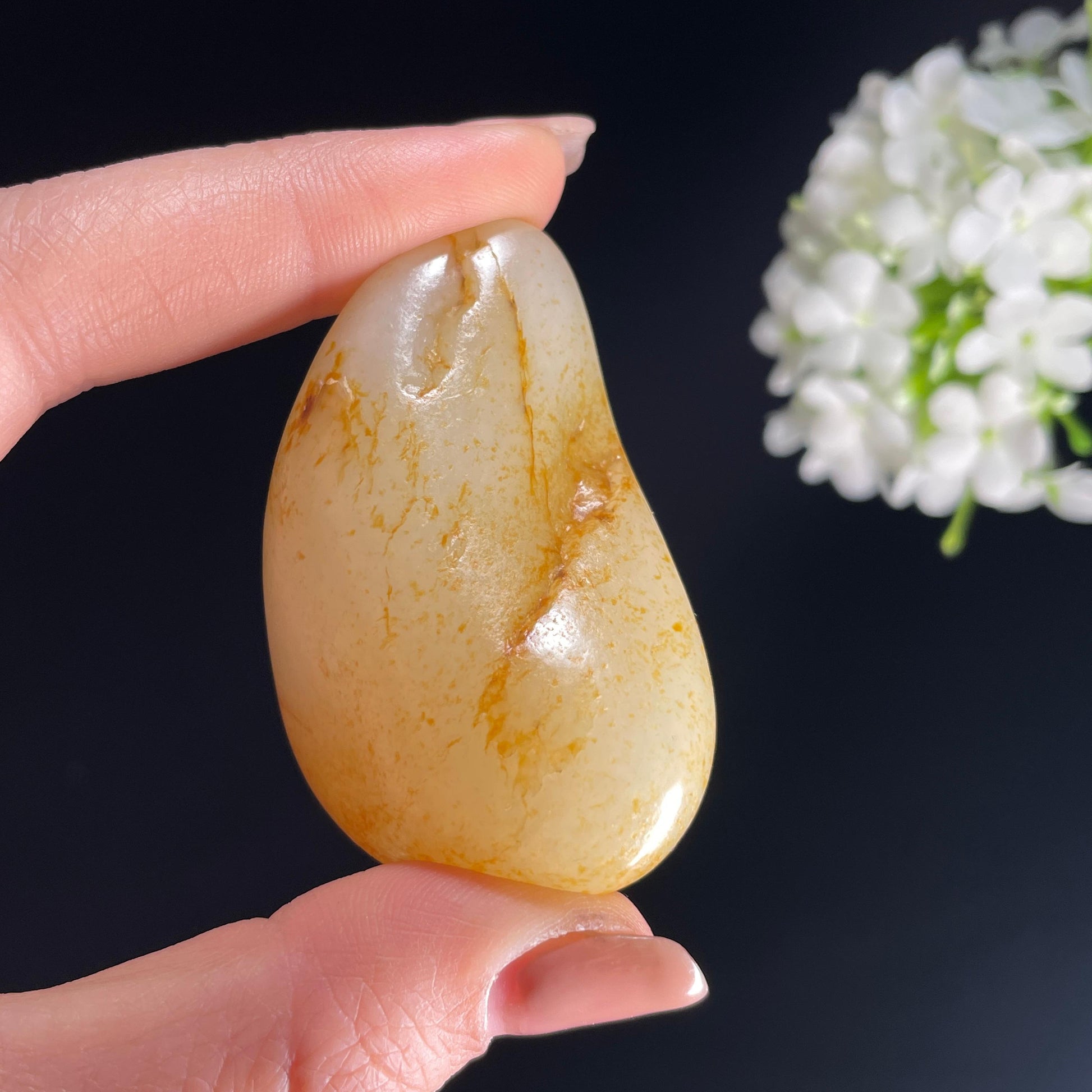 2026.4.9广告流，和田玉白玉“秋砂覆雪”洒金皮籽料（yc386167）