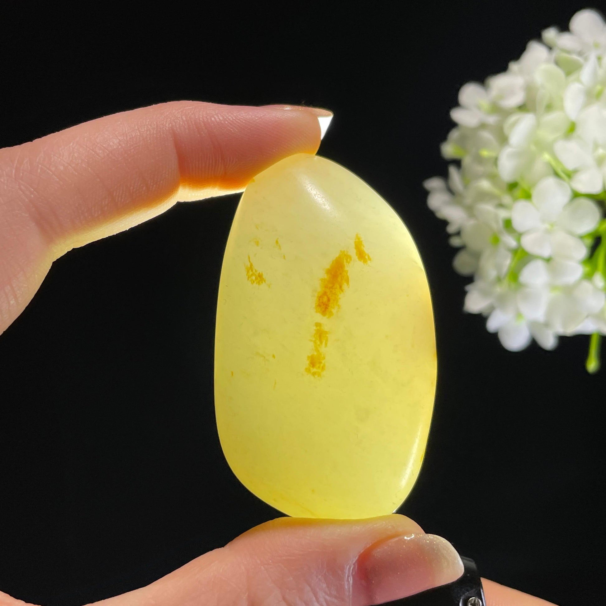 和田玉一级白洒金洒红皮“金枫落雪”籽料原石（yc311822）